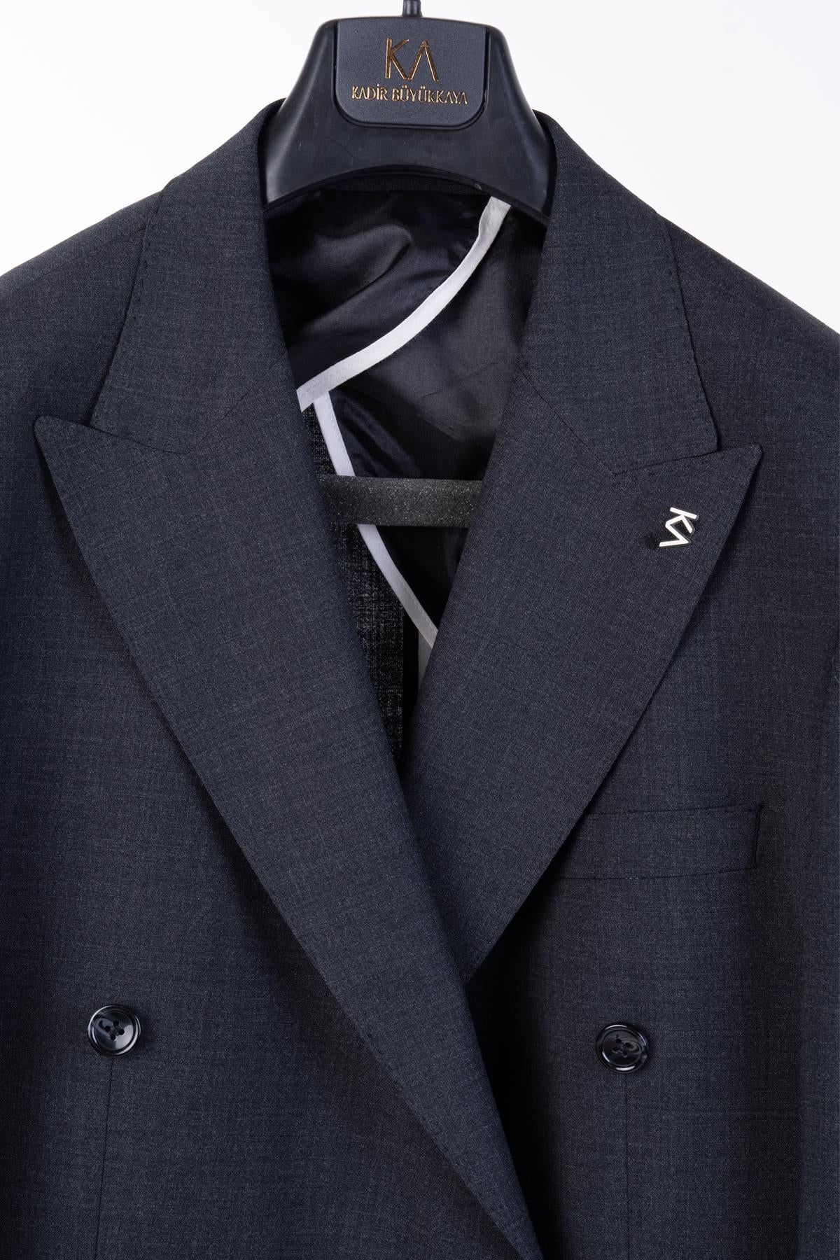 Erkek Kırlangıç Yaka Kruvaze Ceket-KAW5259W