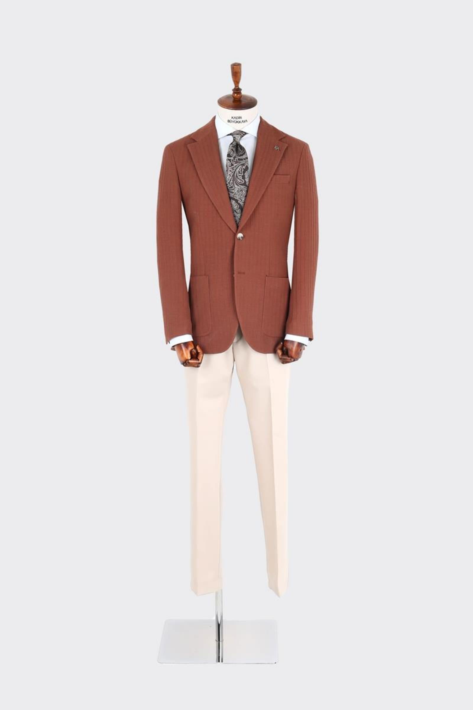 Erkek Kırlangıç Yaka  Ceket-KAX5522S