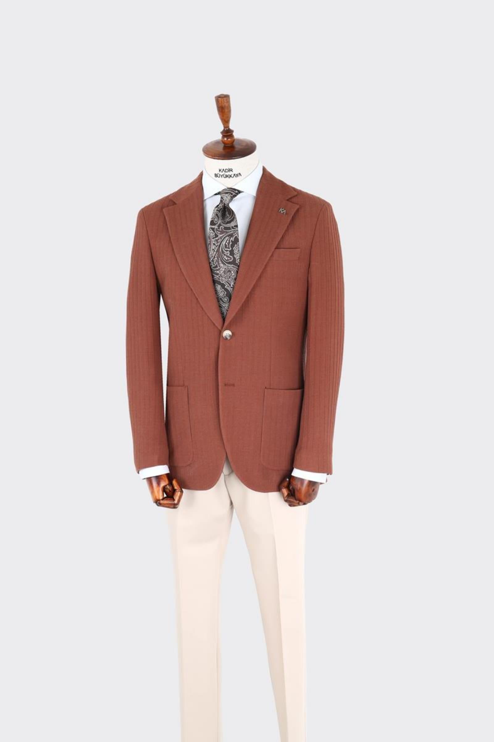 Erkek Kırlangıç Yaka  Ceket-KAX5522S