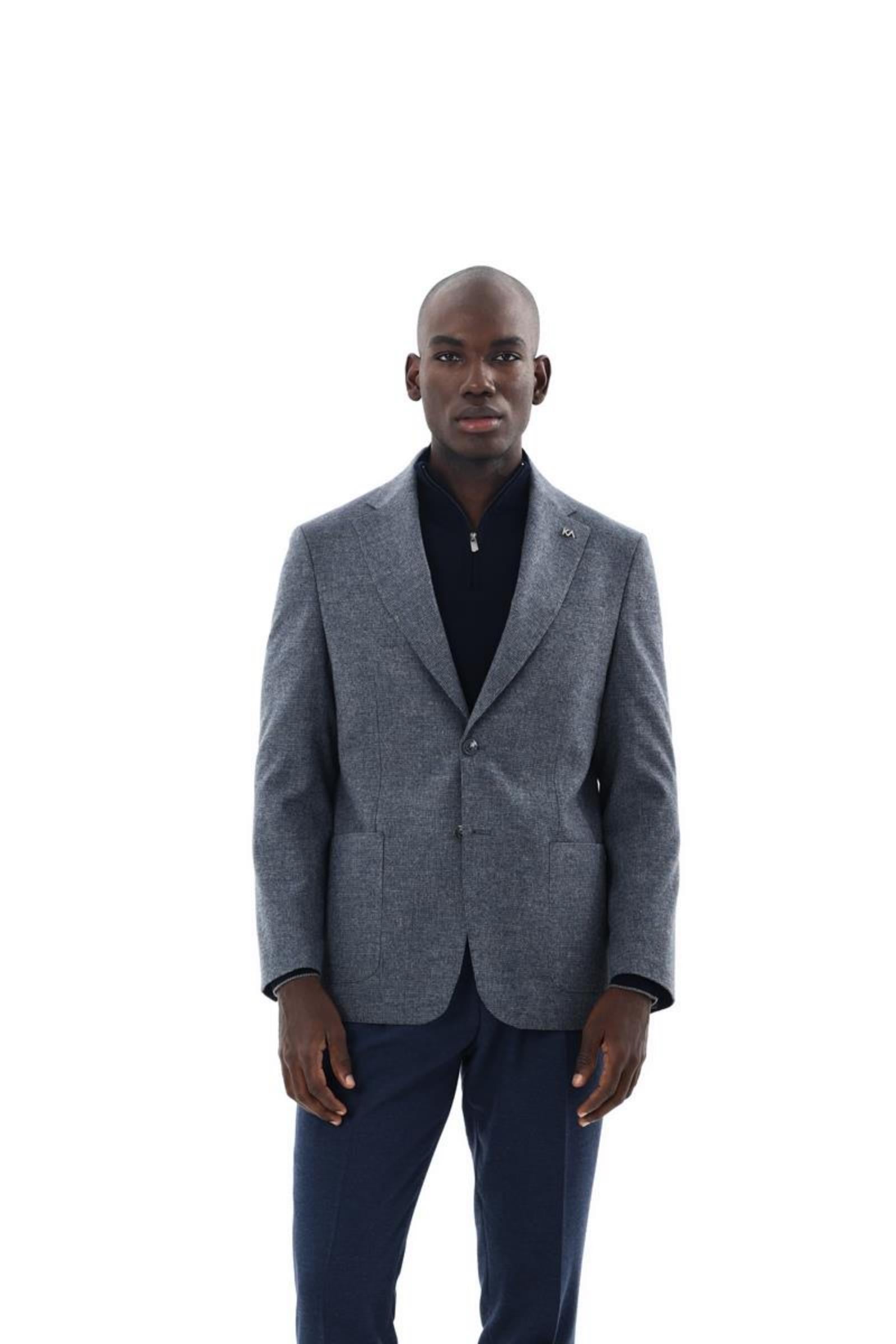 Erkek İki Düğmeli Ceket-KAX5174W