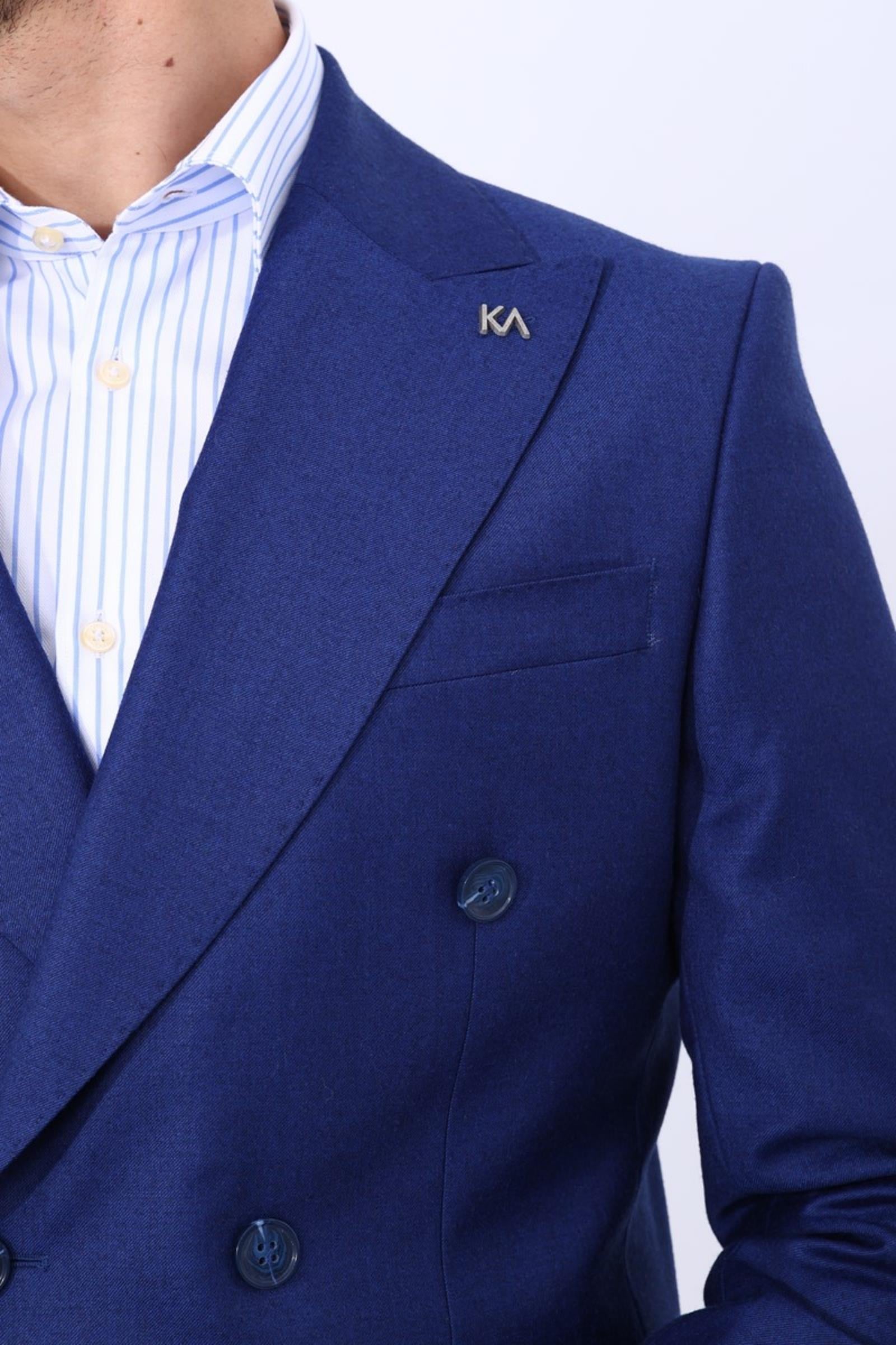 Erkek Kruvaze Ceket-KAV5217W