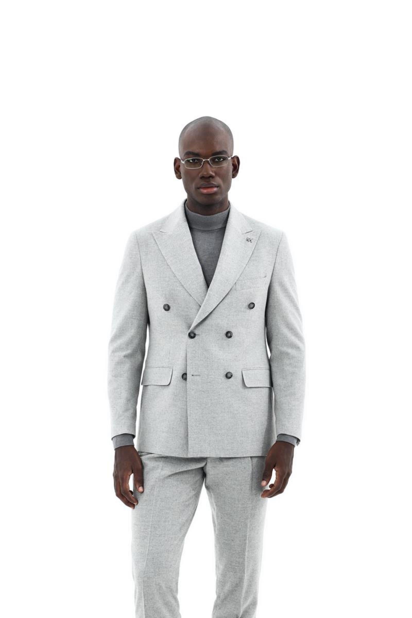 Erkek Kruvaze Ceket-KAX5850W