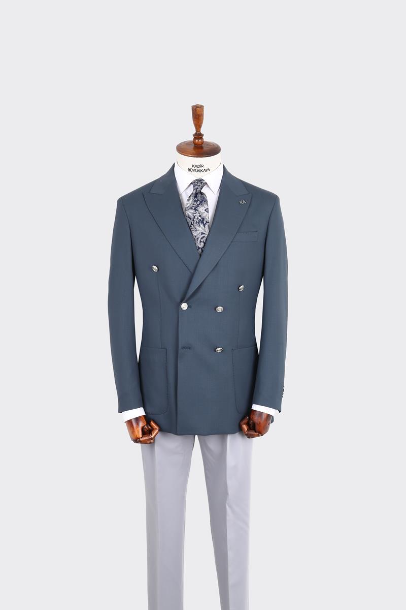 Erkek Kruvaze Ceket-KAX5230S