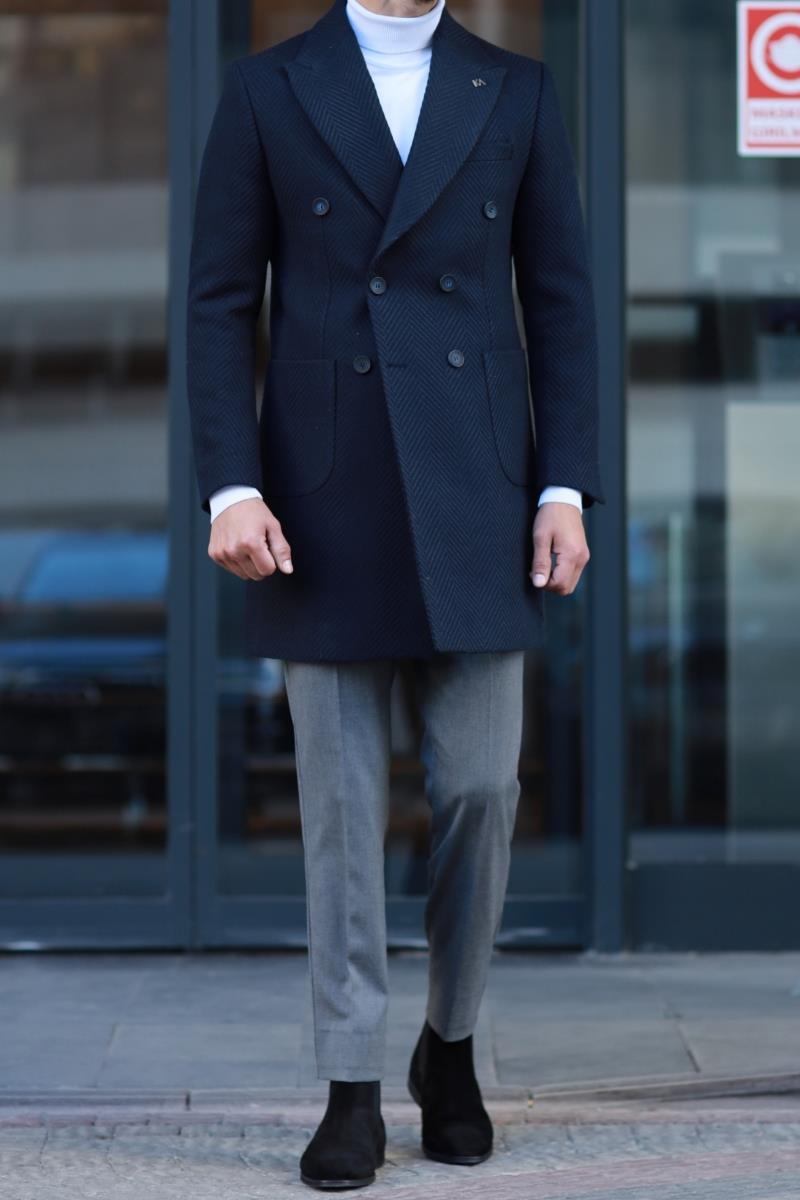 Erkek Kruvaze Kaban-KAV7204W