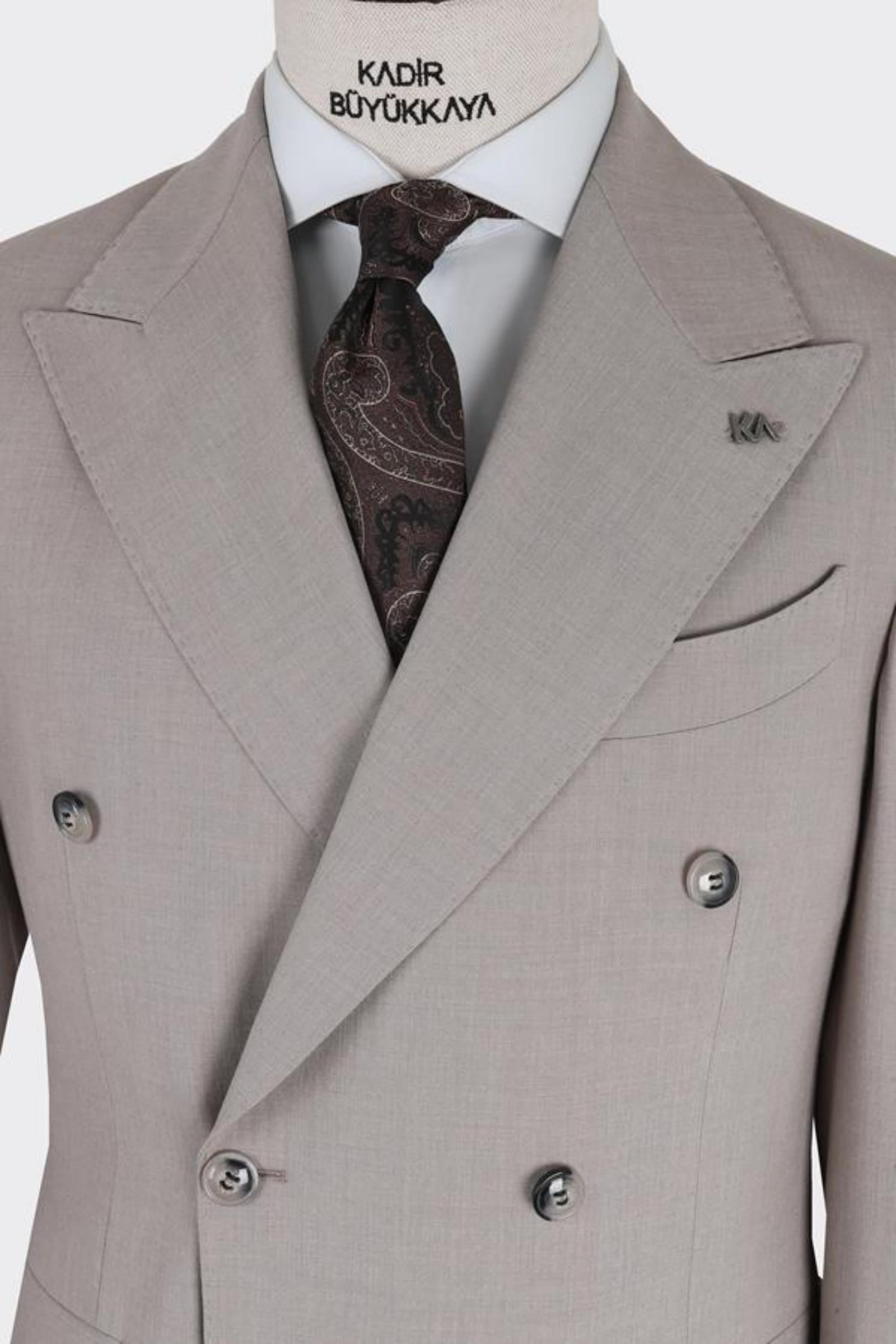 Erkek Kruvaze Takım Elbise-KAB1235S