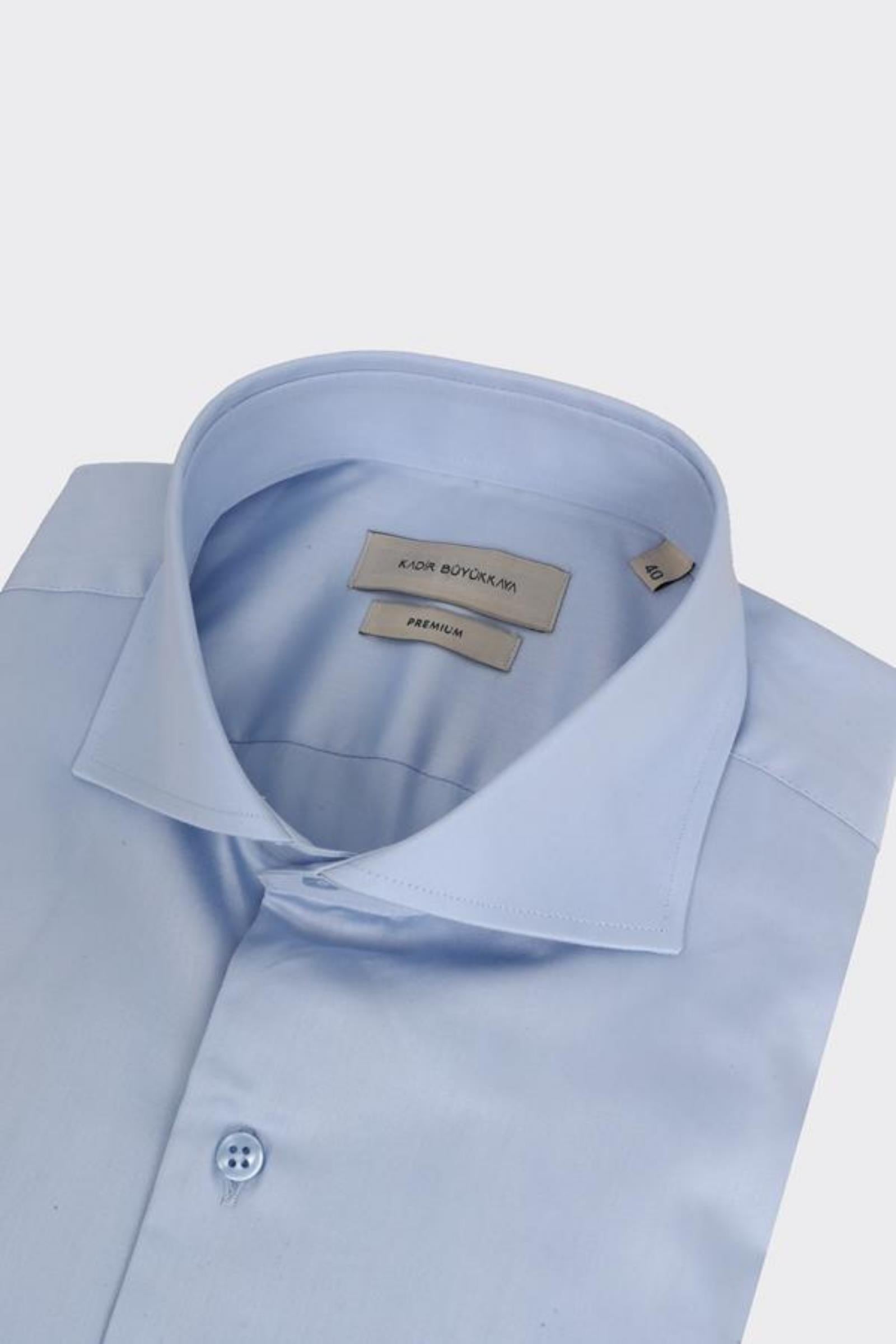 Erkek İtalyan Yaka Gömlek-KAB4125S