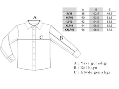 Erkek İtalyan Yaka Gömlek-KAB4122S