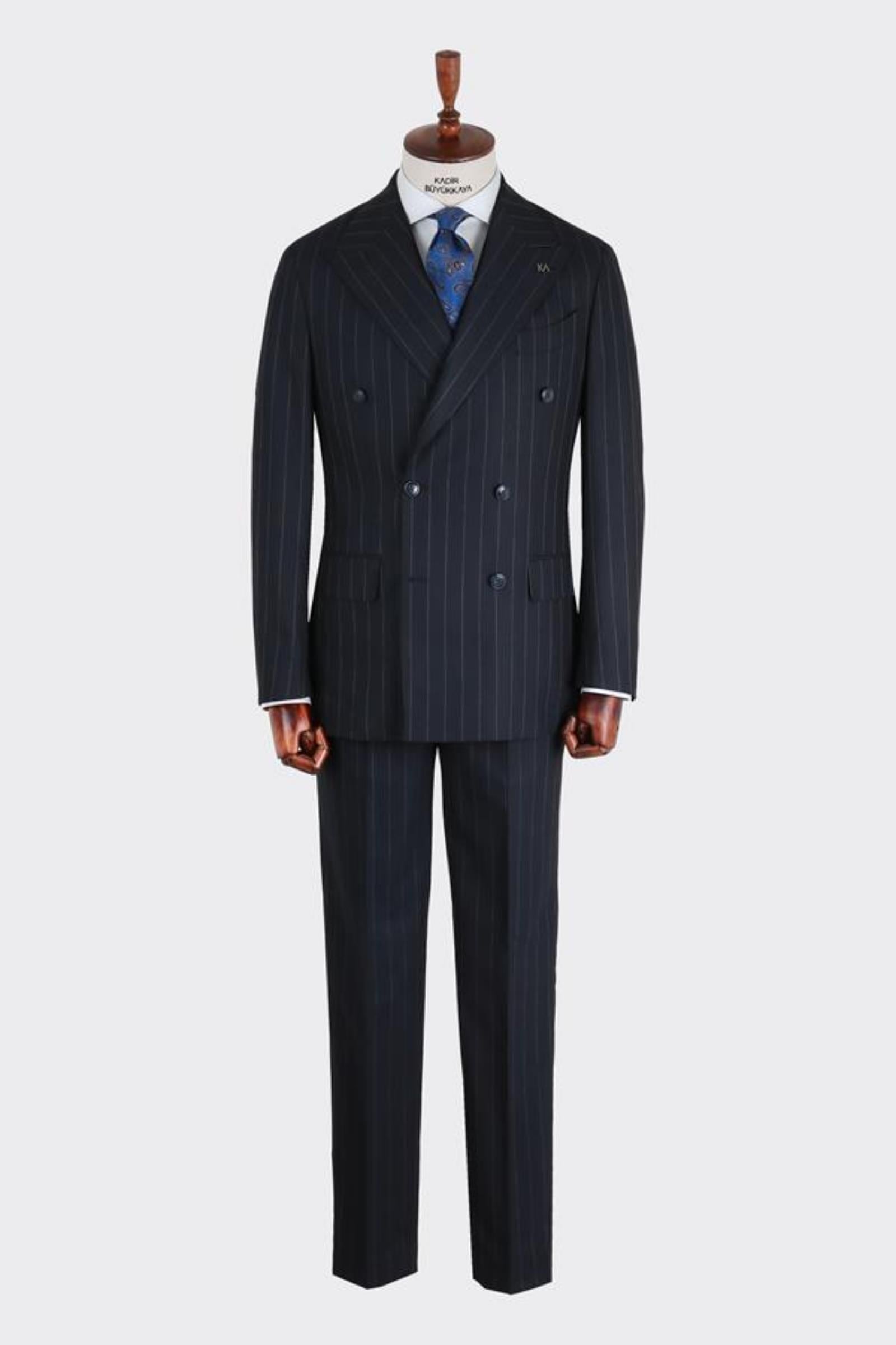 Erkek Kruvaze Takım Elbise-KAB1228S