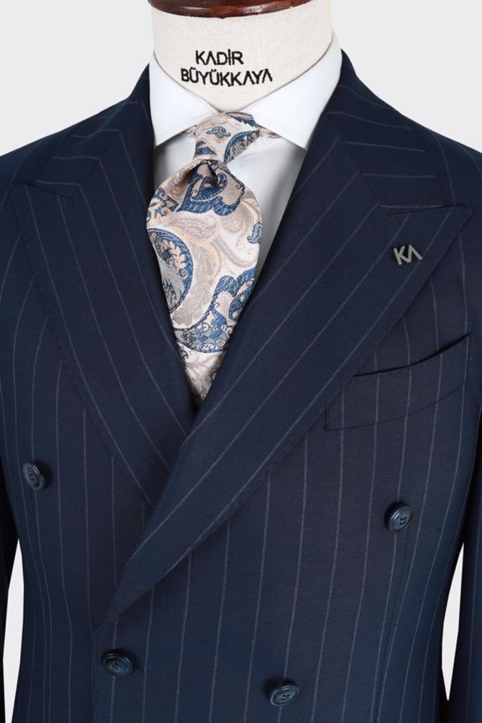 Erkek Kruvaze Takım Elbise-KAB1228S