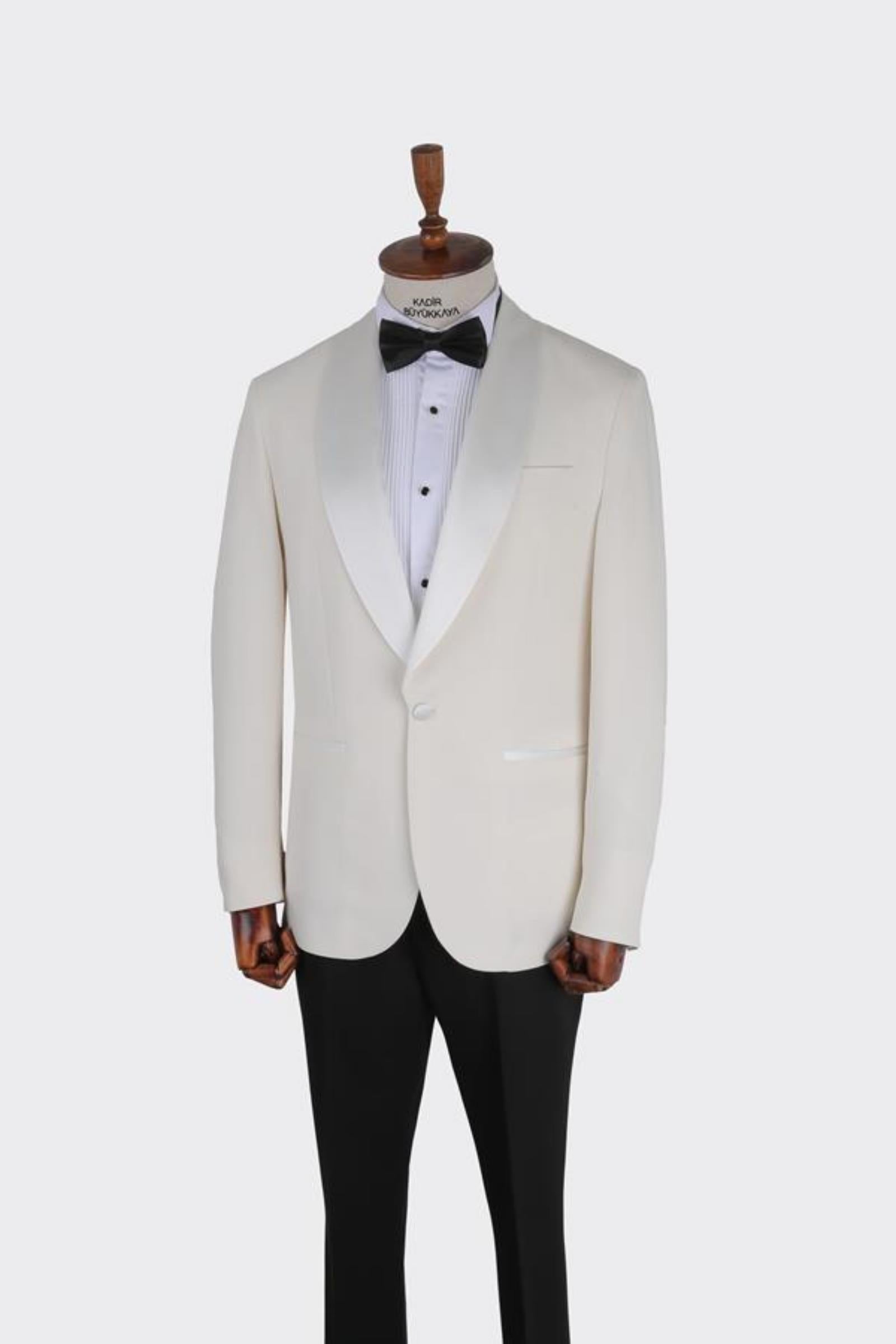 Erkek Smokin Ekru-KAB1520S