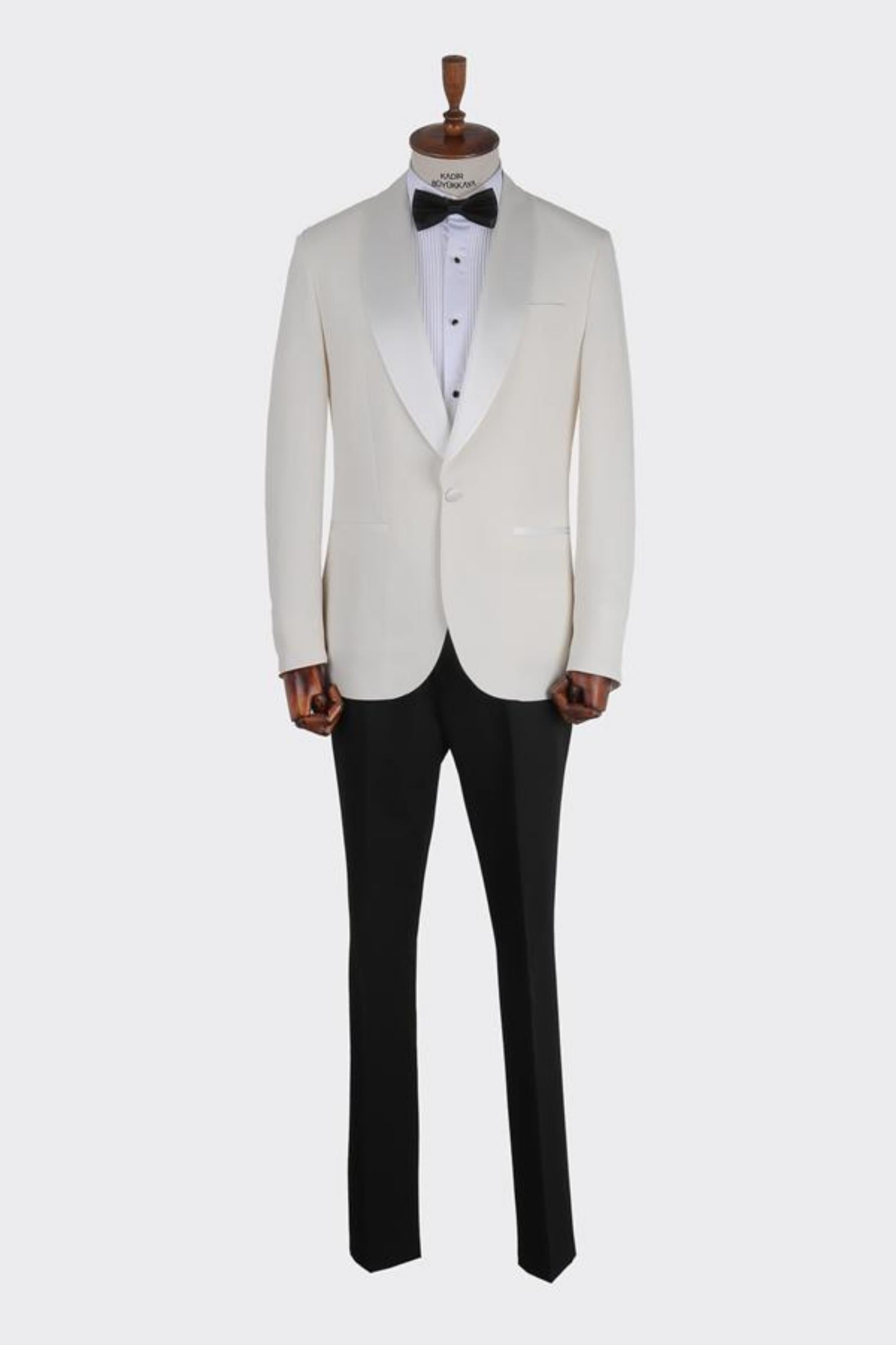 Erkek Smokin Ekru-KAB1520S