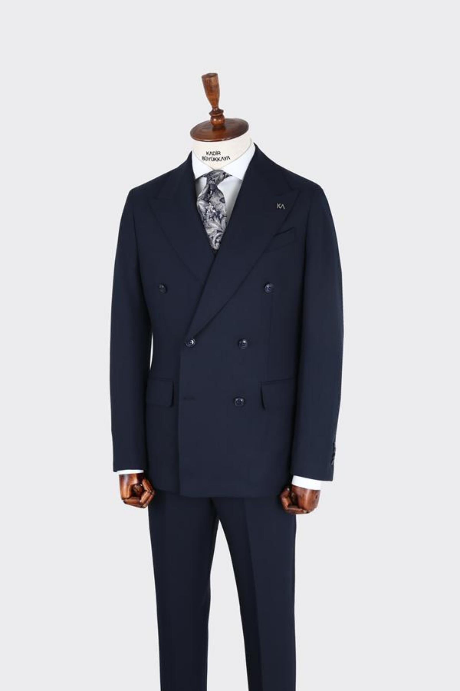 Erkek Kruvaze Takım Elbise-KAB1230S