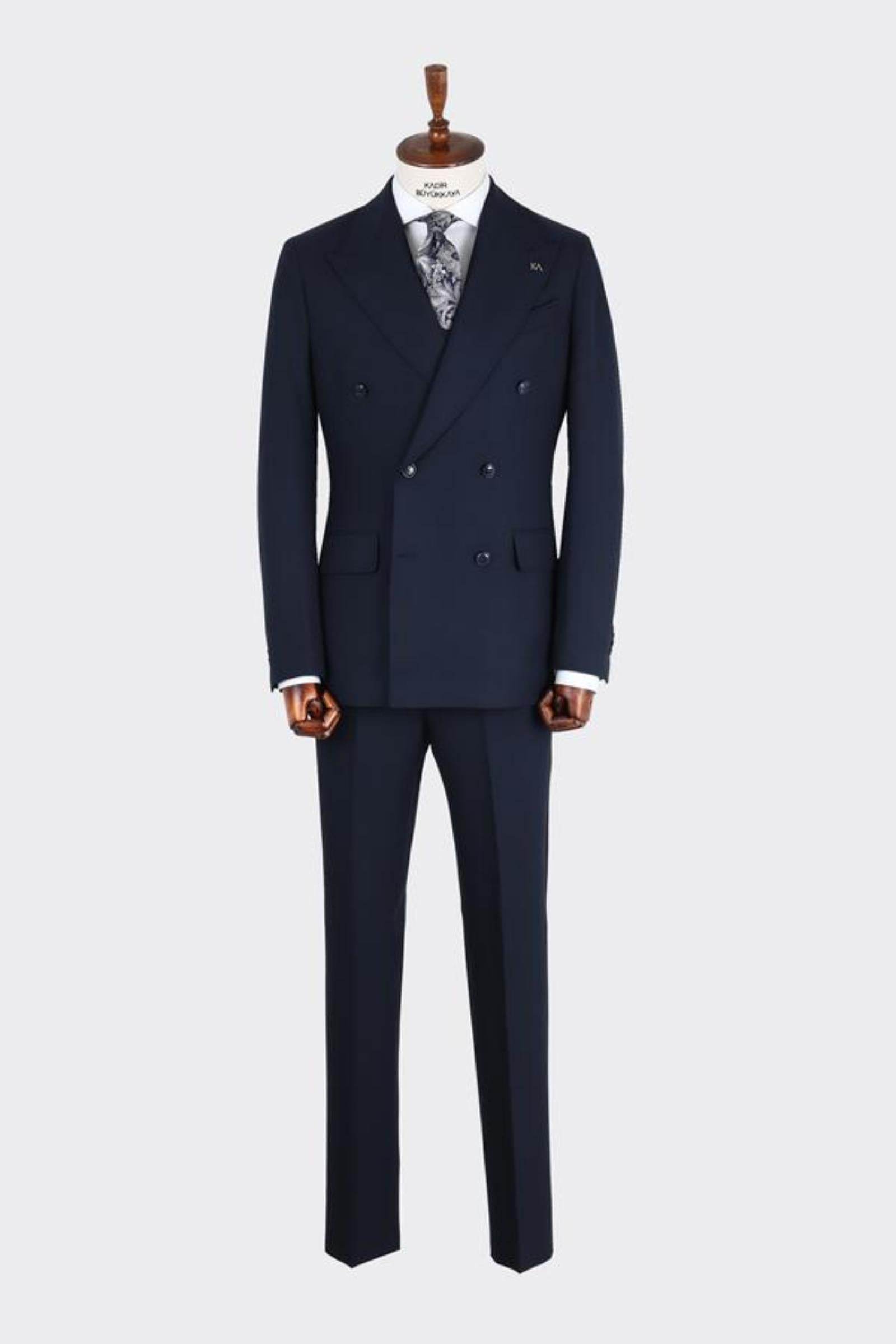 Erkek Kruvaze Takım Elbise-KAB1230S