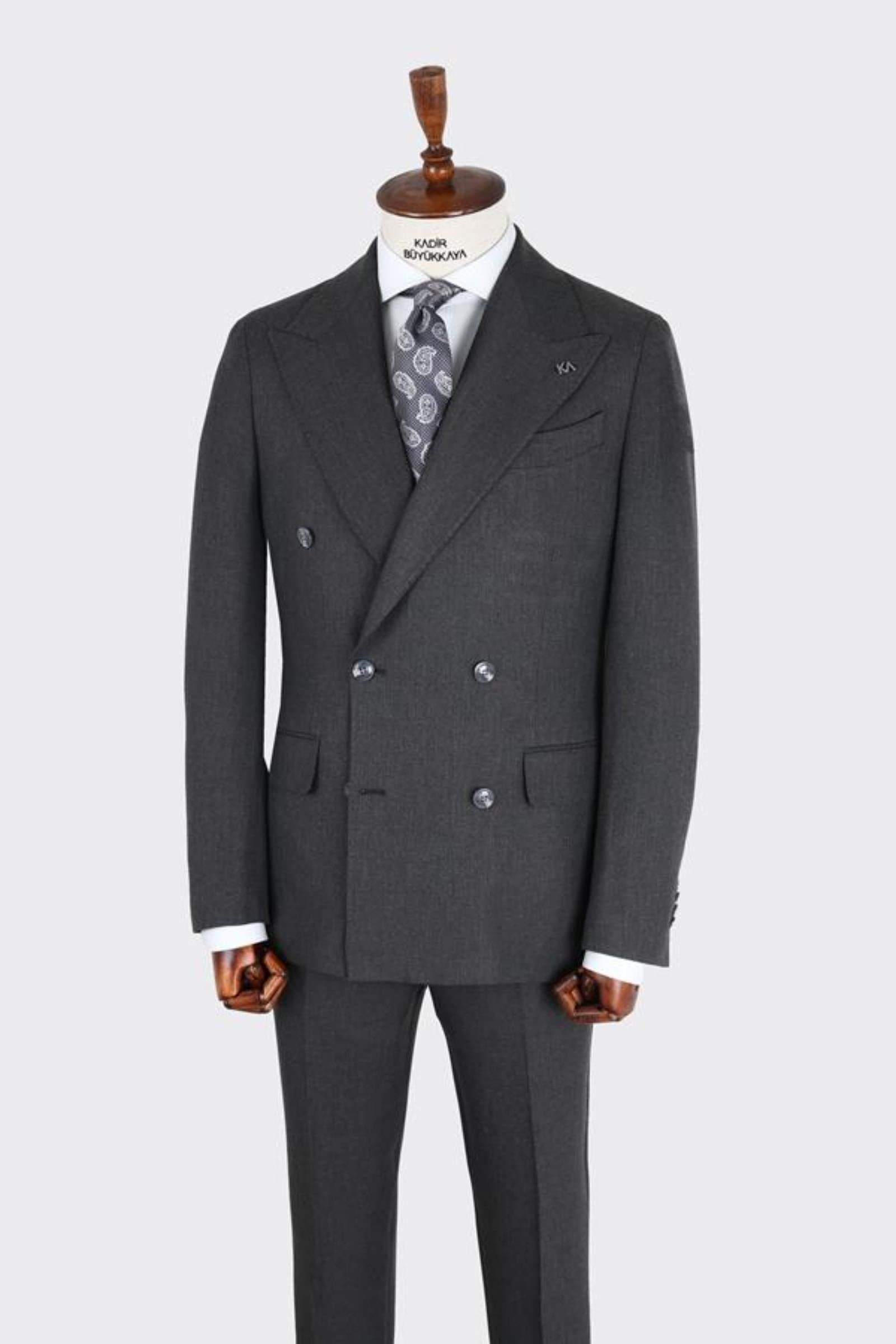 Erkek Kruvaze Takım Elbise-KAB1230S
