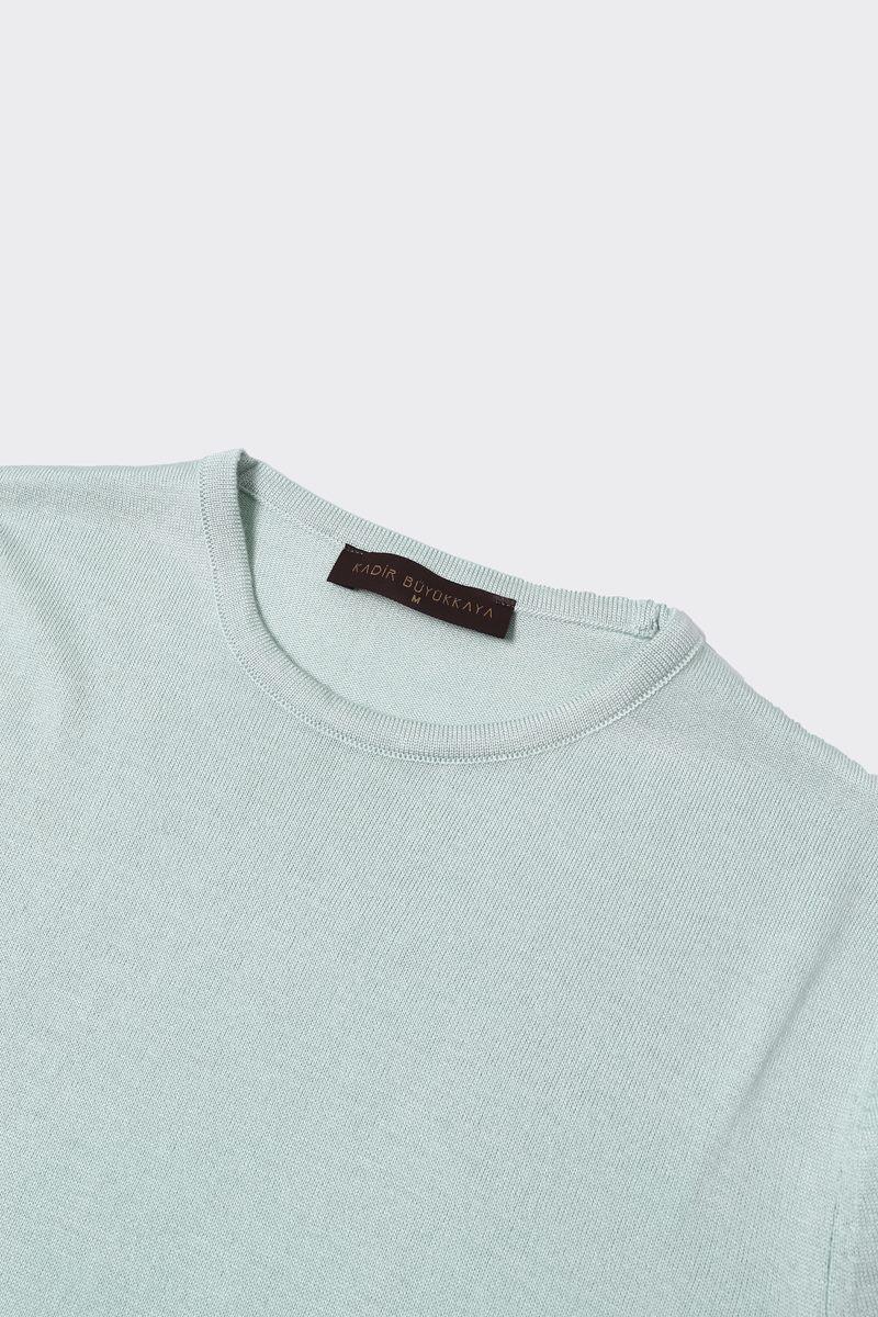 Bisiklet Yaka Triko Erkek Kazak-KAW6600W