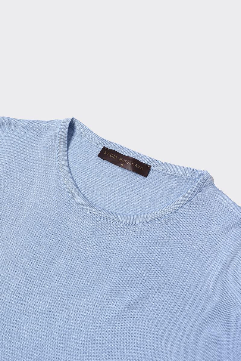 Bisiklet Yaka Triko Erkek Kazak-KAW6600W