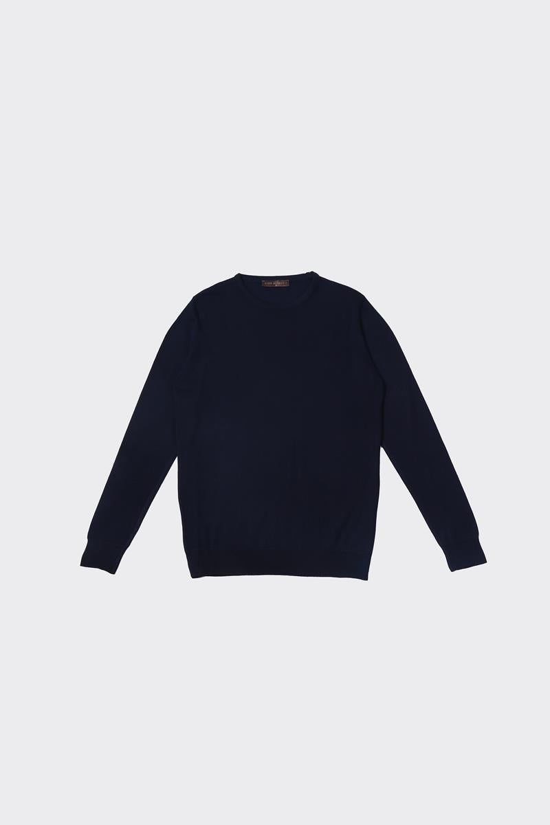 Bisiklet Yaka Triko Erkek Kazak-KAW6600W