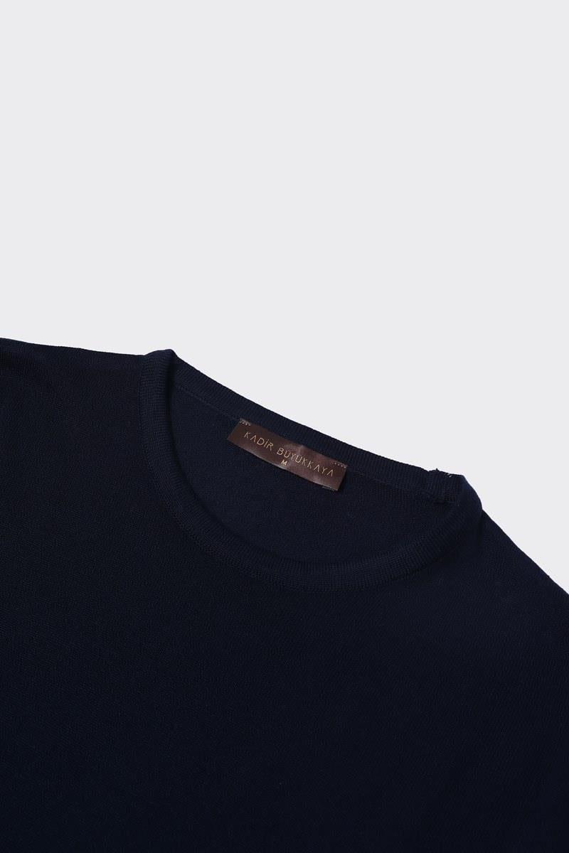 Bisiklet Yaka Triko Erkek Kazak-KAW6600W