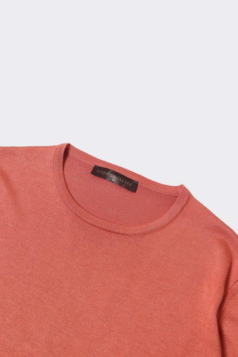 Bisiklet Yaka Triko Erkek Kazak-KAW6600W