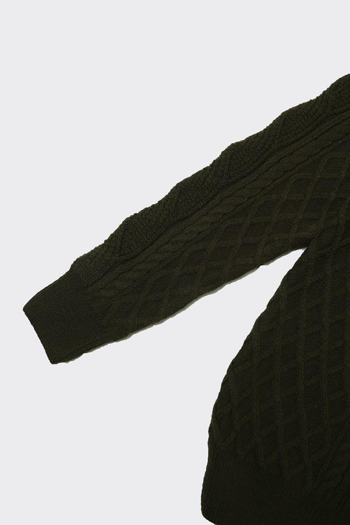 Bisiklet Yaka Erkek Pamuklu Klasik Kazak-KAW6901W