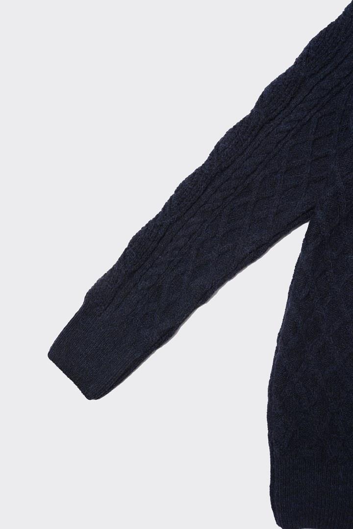 Bisiklet Yaka Erkek Pamuklu Klasik Kazak-KAW6901W