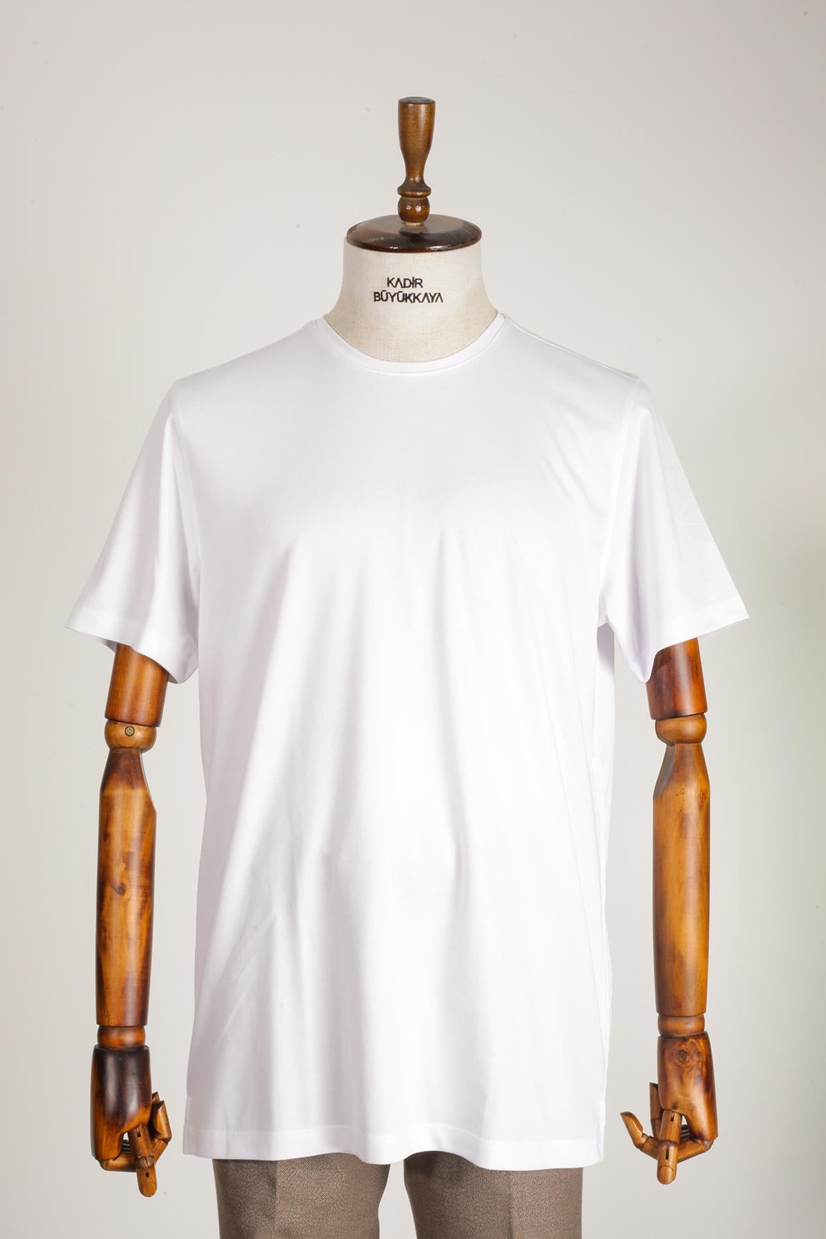 Bisiklet Yaka Kısa Kol Erkek T-Shirt-KAW6210S