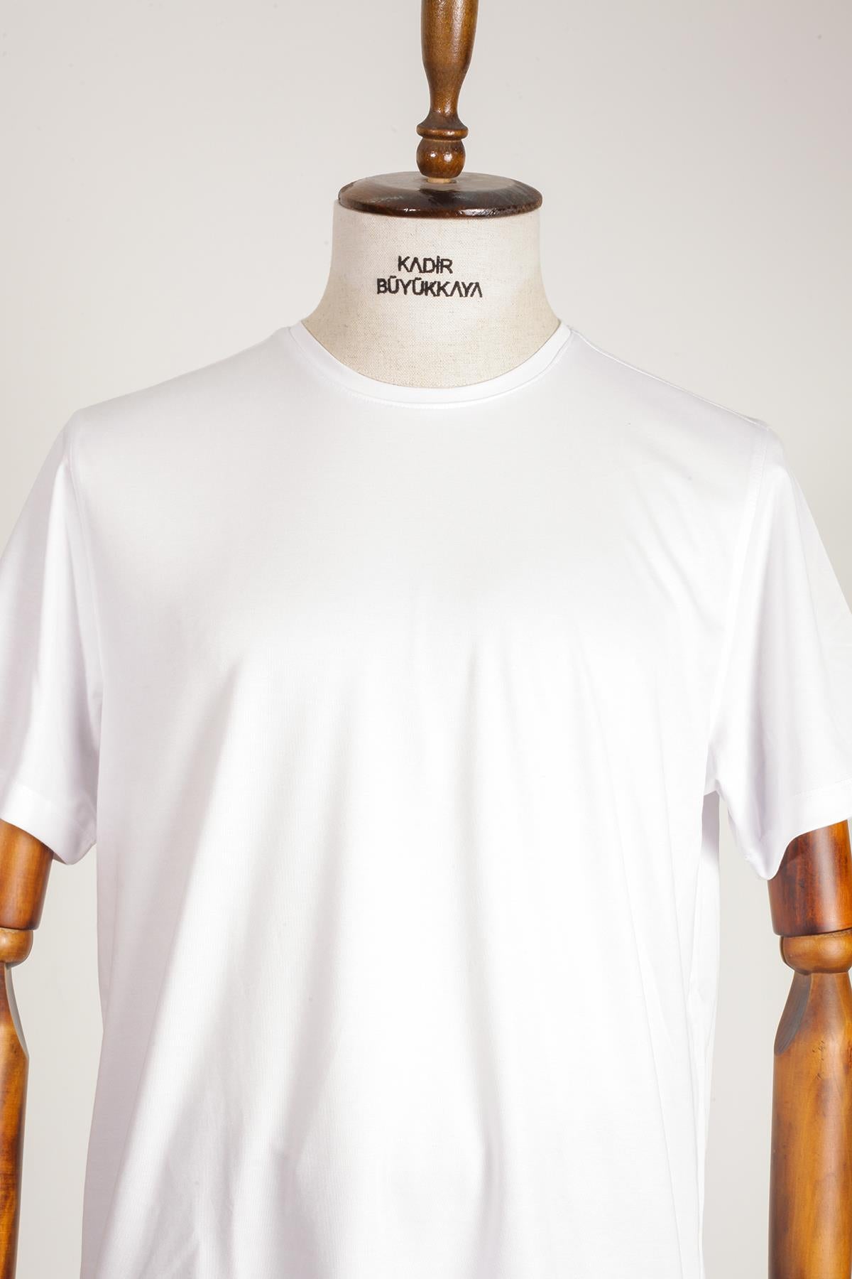 Bisiklet Yaka Kısa Kol Erkek T-Shirt-KAW6210S