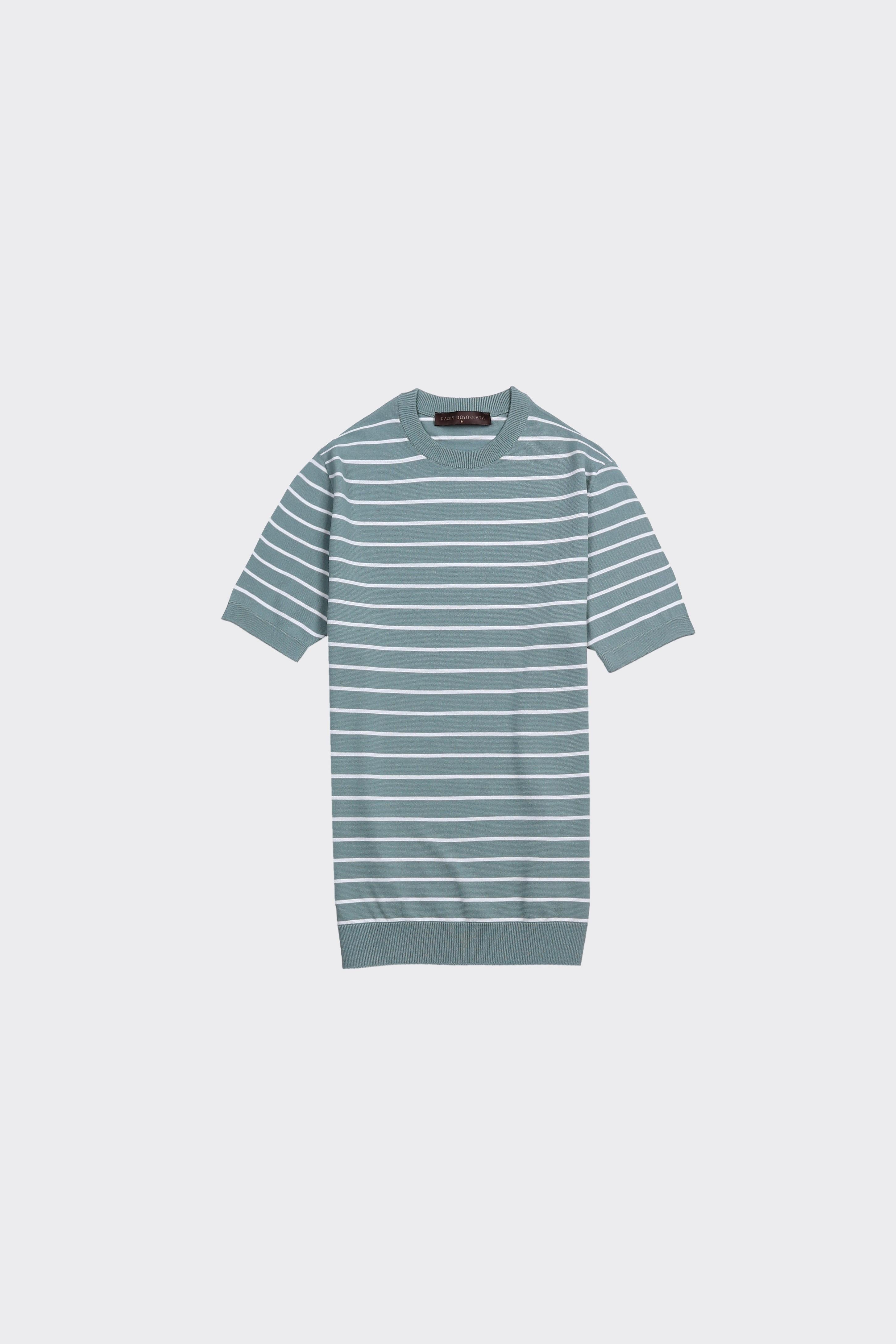 Bisiklet Yaka Kısa Kol Erkek T-Shirt-KAX6221S