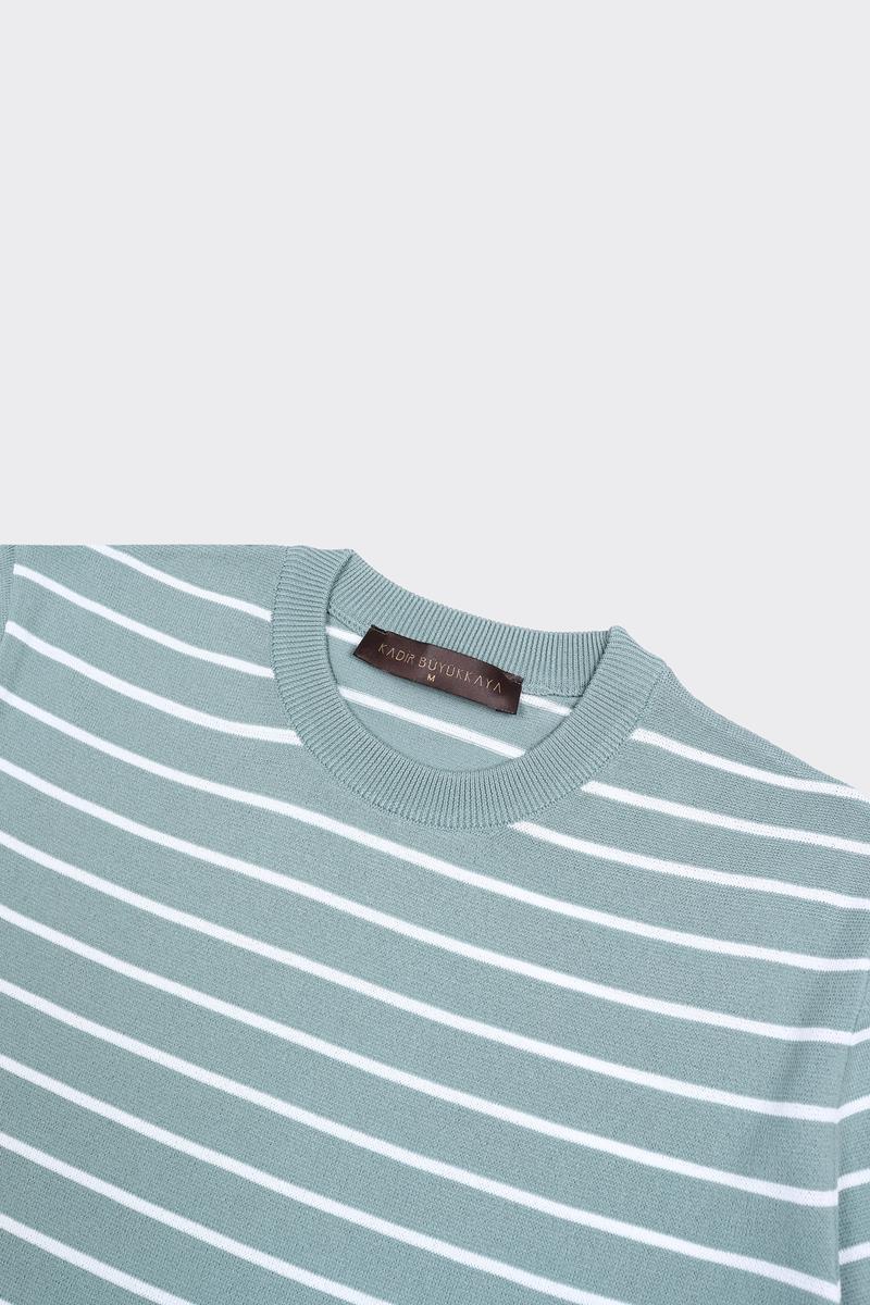 Bisiklet Yaka Kısa Kol Erkek T-Shirt-KAX6221S