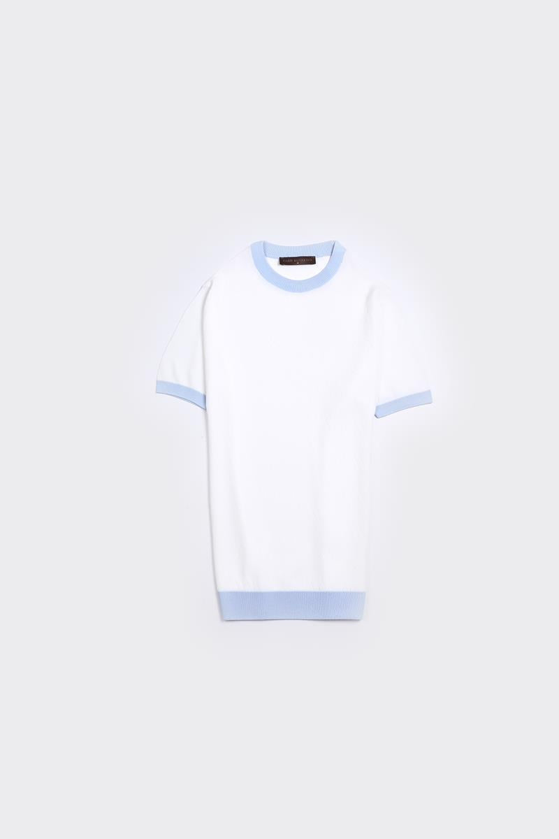 Bisiklet Yaka Kısa Kol Erkek T-Shirt-KAX6222S