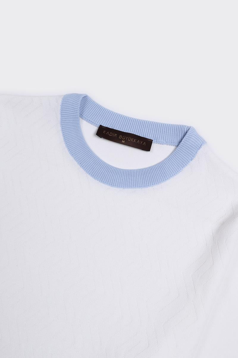 Bisiklet Yaka Kısa Kol Erkek T-Shirt-KAX6222S