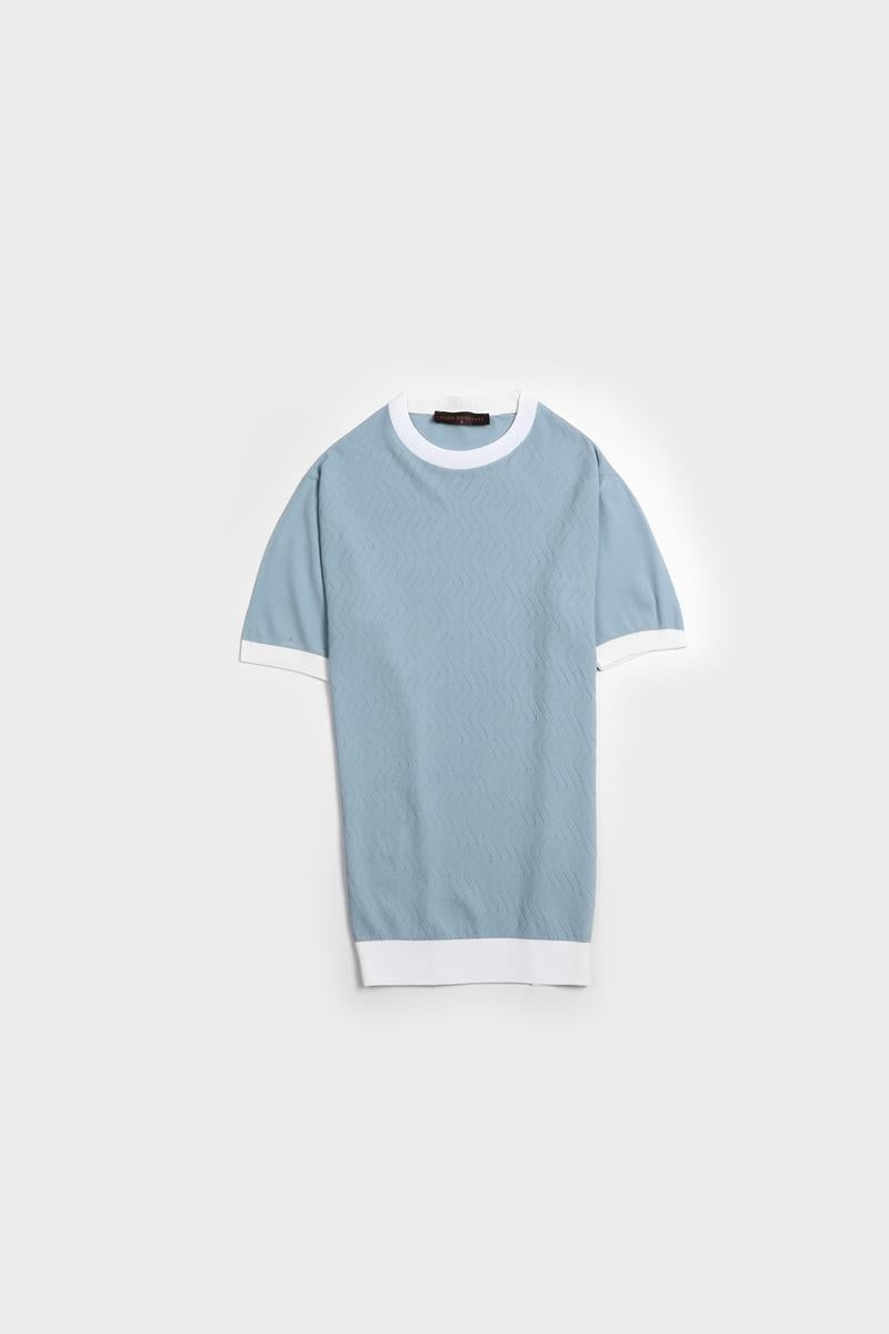 Bisiklet Yaka Kısa Kol Erkek T-Shirt-KAX6222S