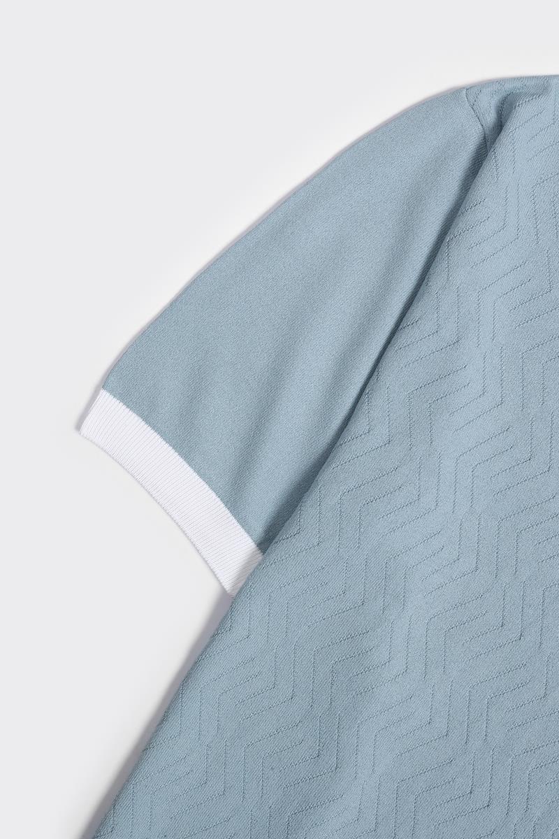 Bisiklet Yaka Kısa Kol Erkek T-Shirt-KAX6222S