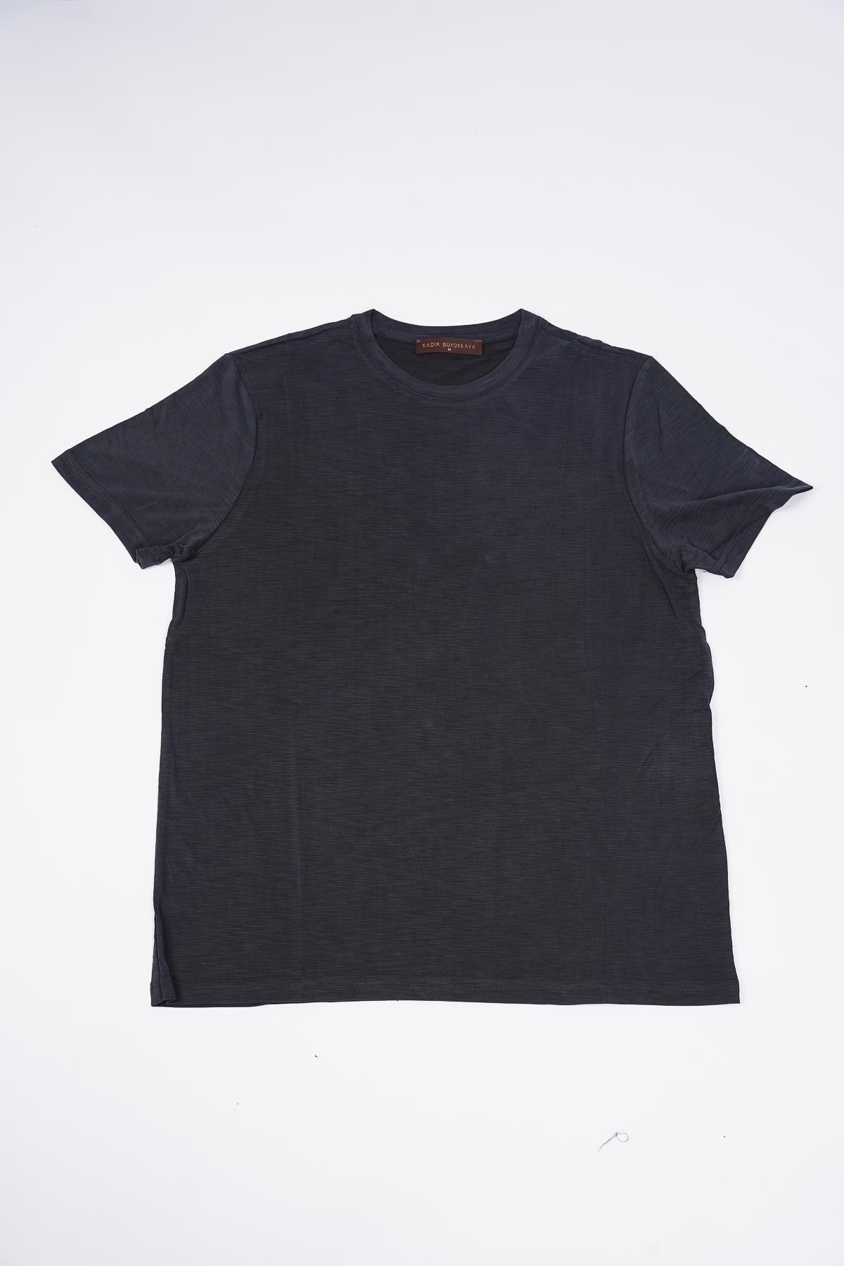 Bisiklet Yaka Kısa Kol Erkek T-Shirt-KAO6298S