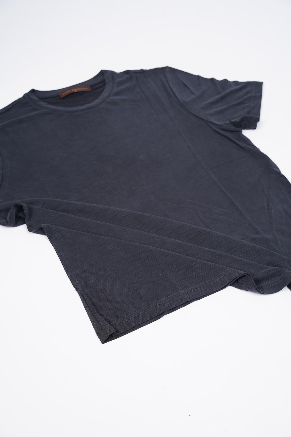 Bisiklet Yaka Kısa Kol Erkek T-Shirt-KAO6298S