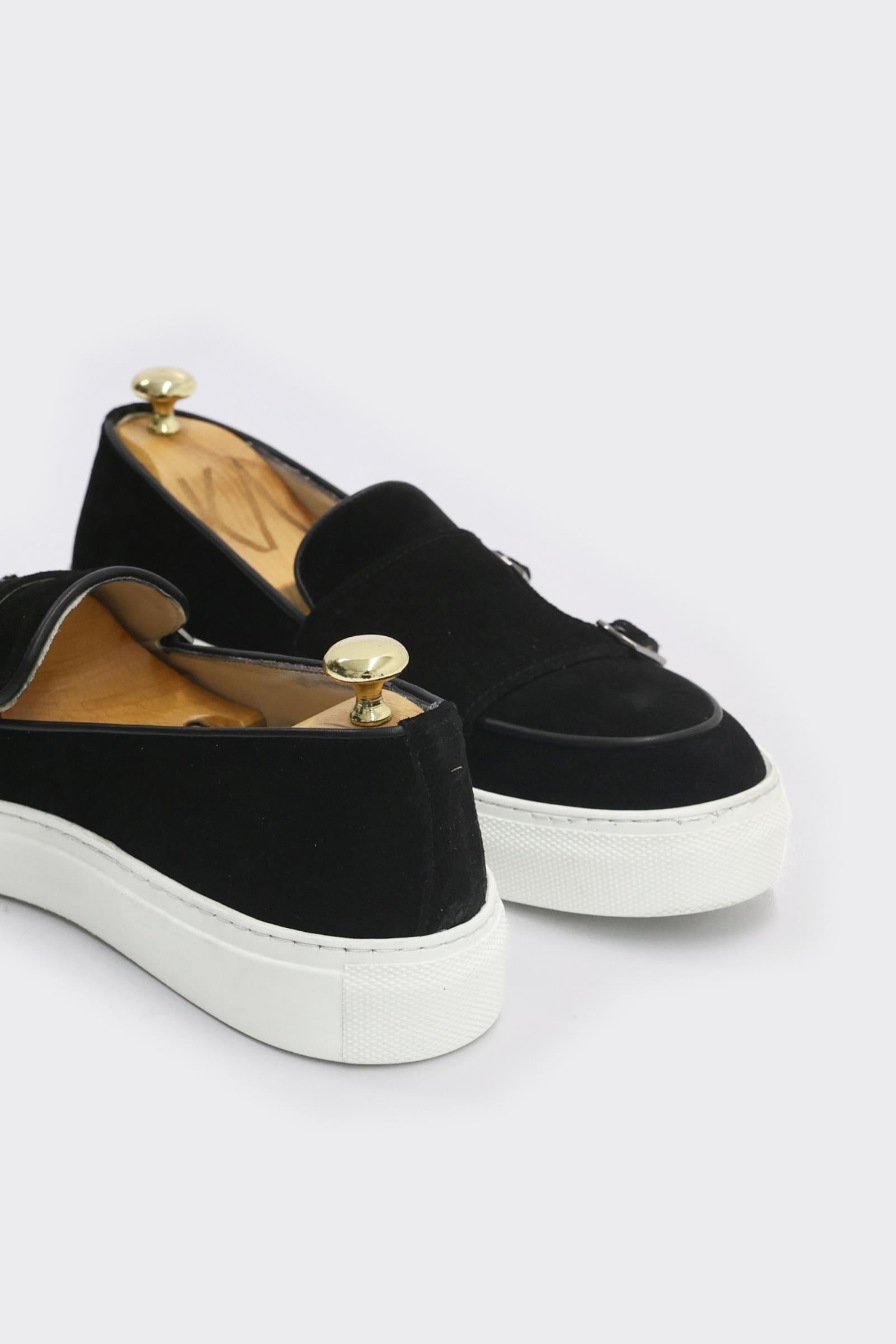 Erkek Siyah Süet Casual Ayakkabı-KAX8552W