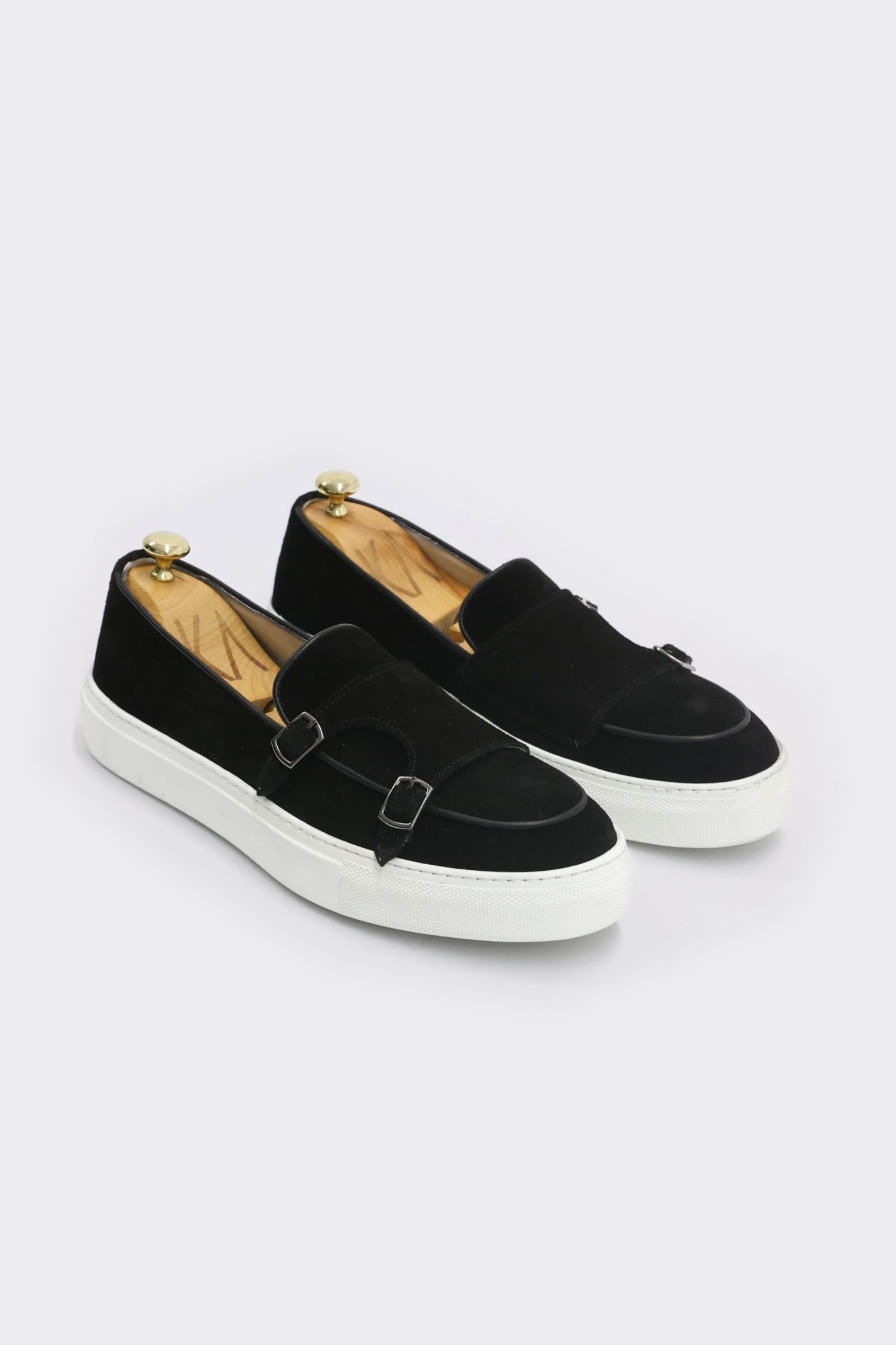 Erkek Siyah Süet Casual Ayakkabı-KAX8552W