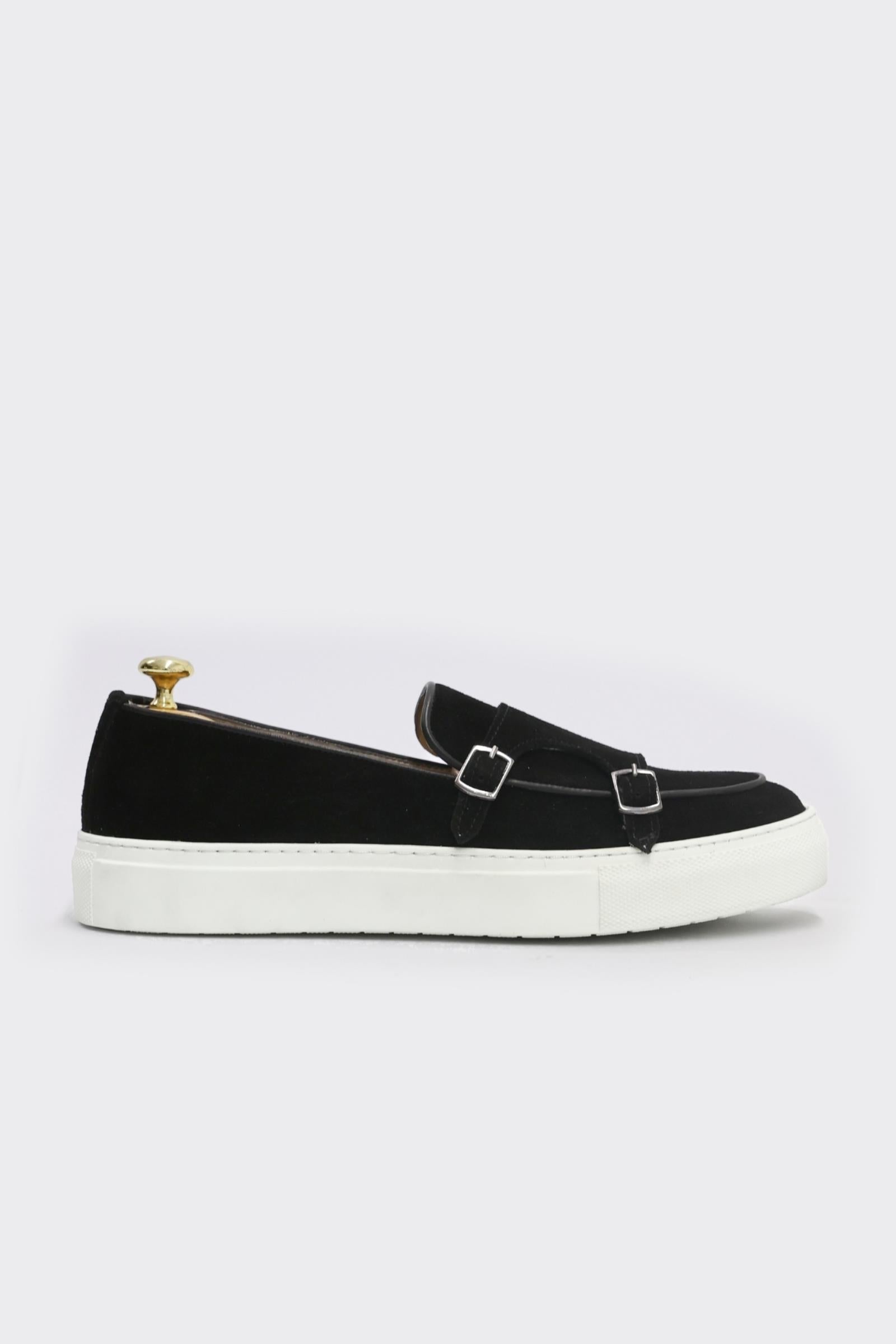 Erkek Siyah Süet Casual Ayakkabı-KAX8552W