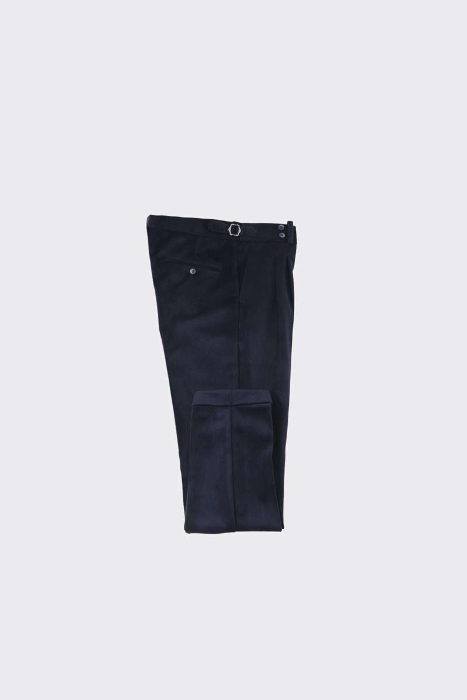Çift Pileli Erkek Pantolon - Fonksiyonel Bel Kemerli-KAV2250W