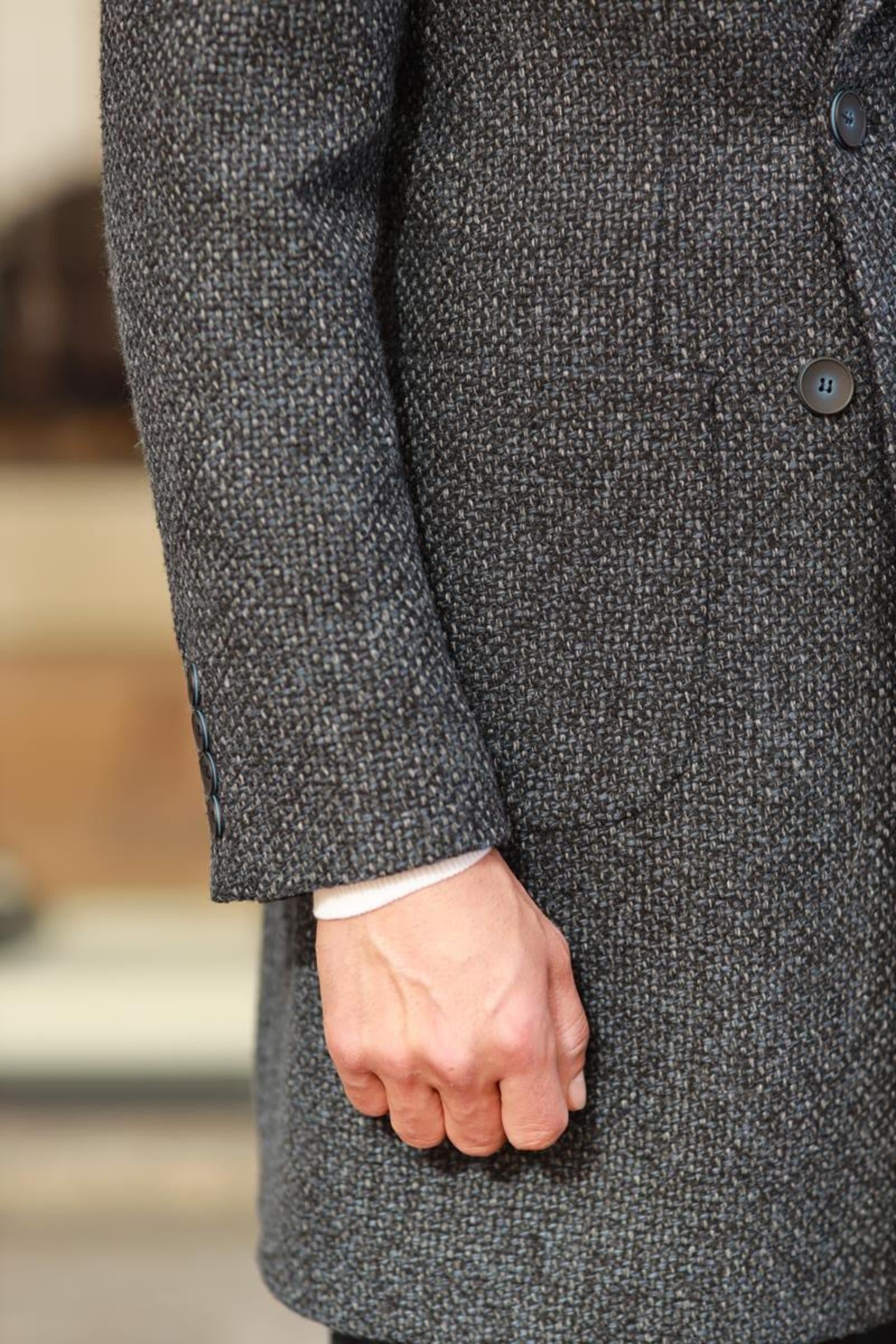 Modern Kesim Rahat Erkek Kruvaze Kaban-KAV7206W