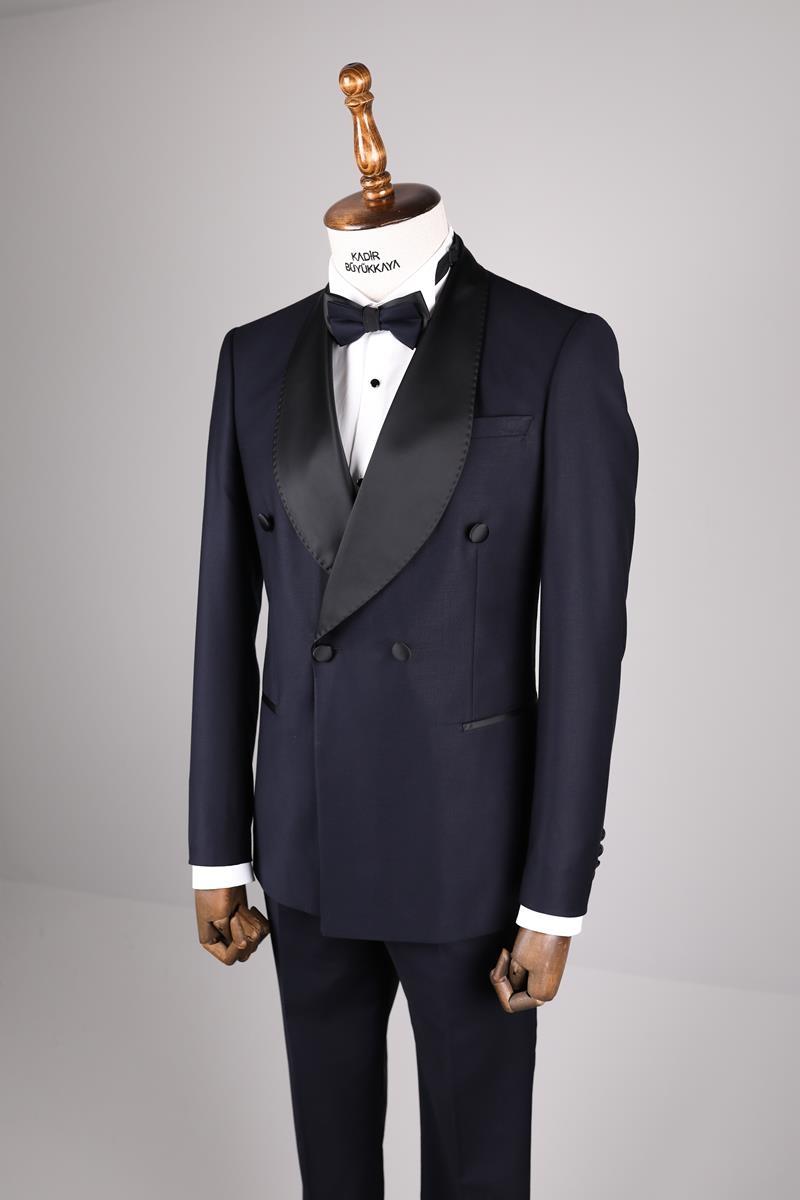 Erkek Smokin Takım Elbise - Zarif Tasarım-KAV1524S