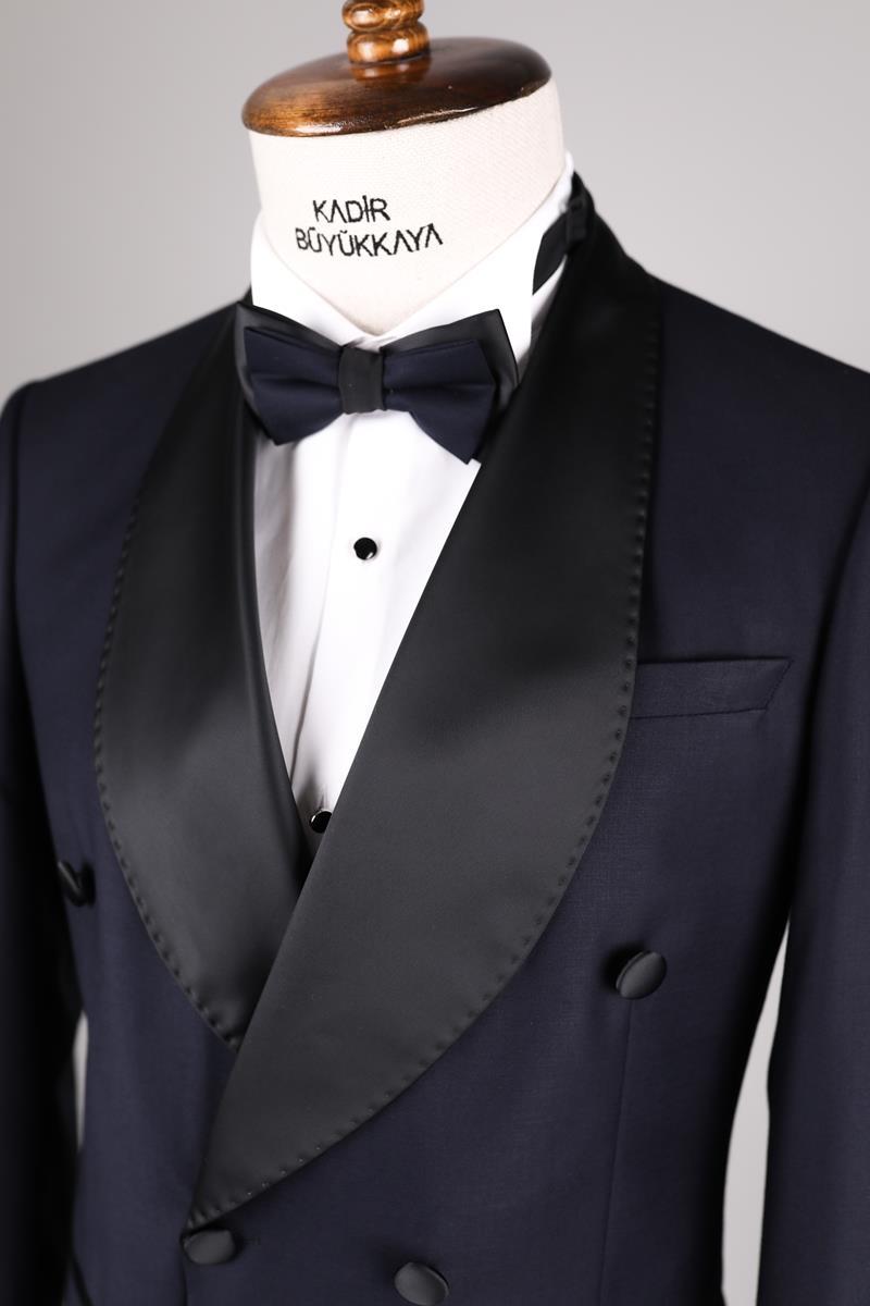 Erkek Smokin Takım Elbise - Zarif Tasarım-KAV1524S