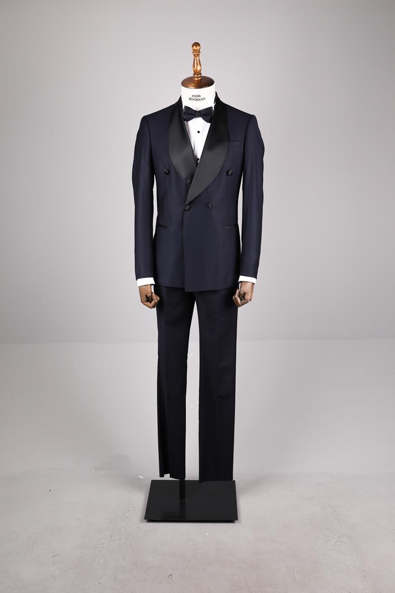 Erkek Smokin Takım Elbise - Zarif Tasarım-KAV1524S