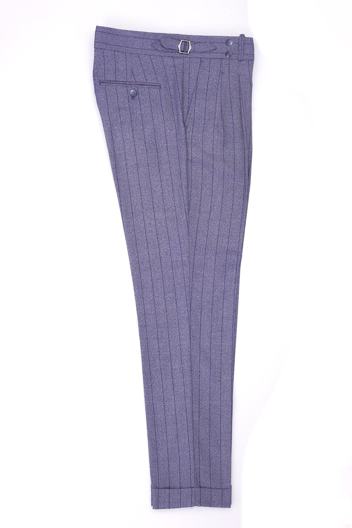 Dört Mevsim Uygun Çift Pileli Erkek Pantolon-KAW2255S