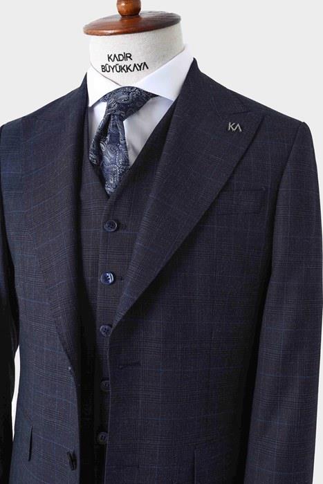 Modern Slim Fit Yelekli Takım Elbise-KAW1009S