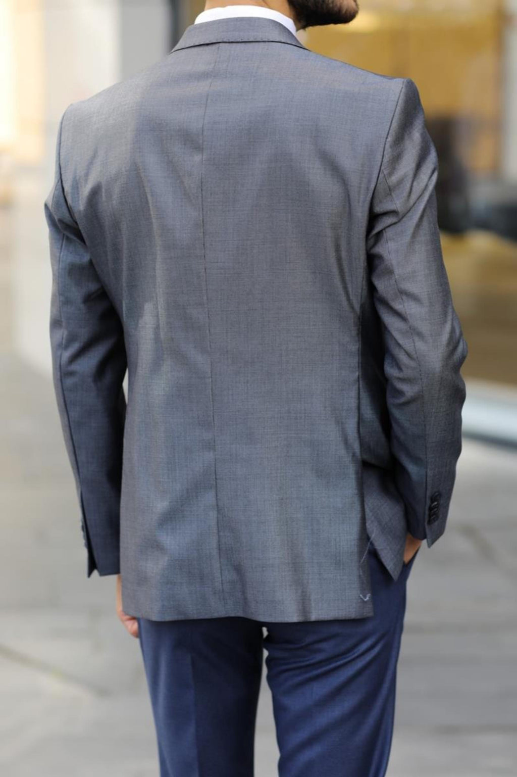 Erkek Slim Fit Ceket - Günlük Kullanım-KAV5026W