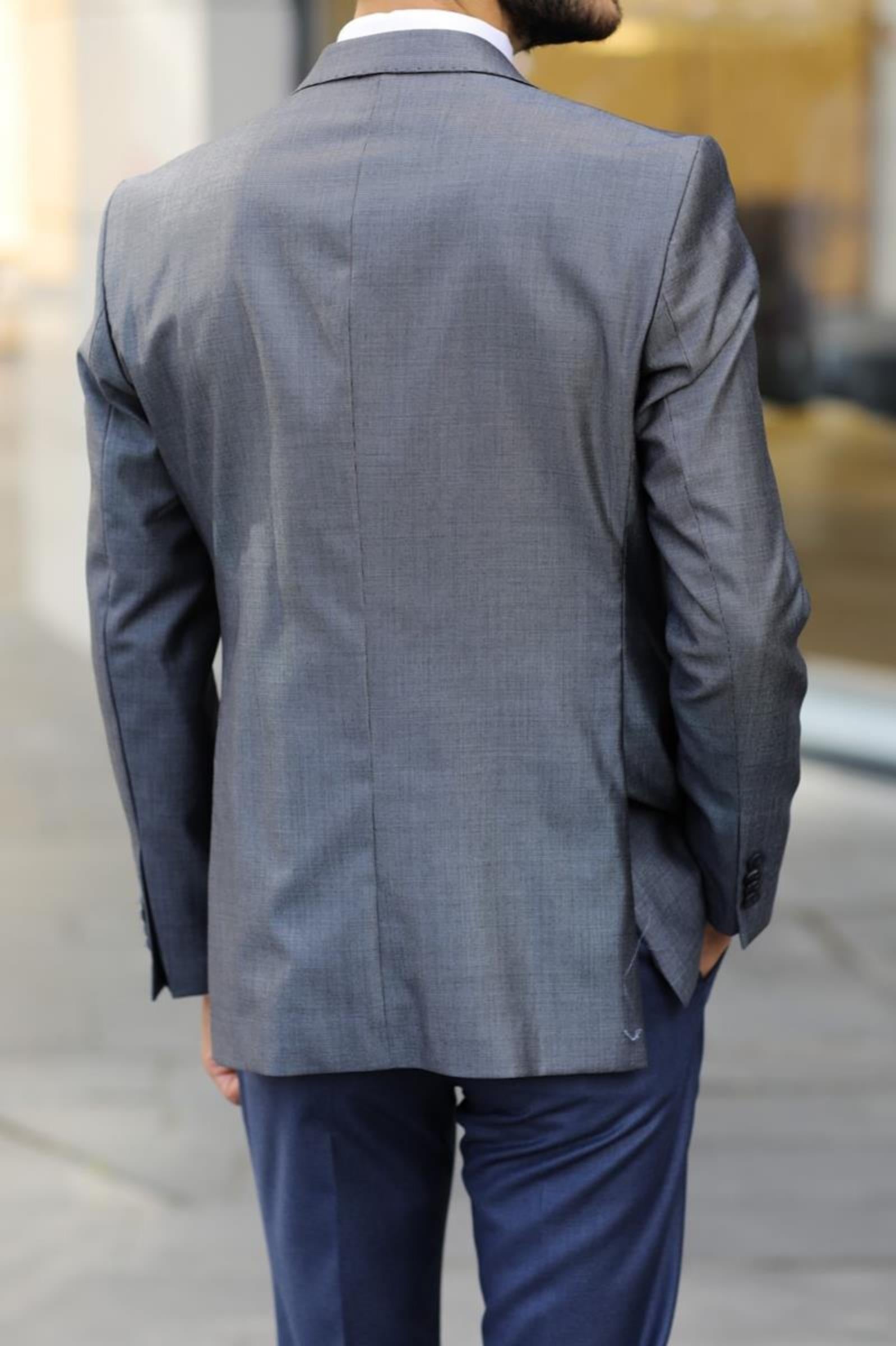 Erkek Slim Fit Ceket - Günlük Kullanım-KAV5026W