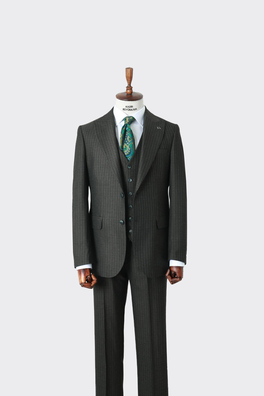 Konforlu Yelekli Erkek Takım Elbise-KAW1047S