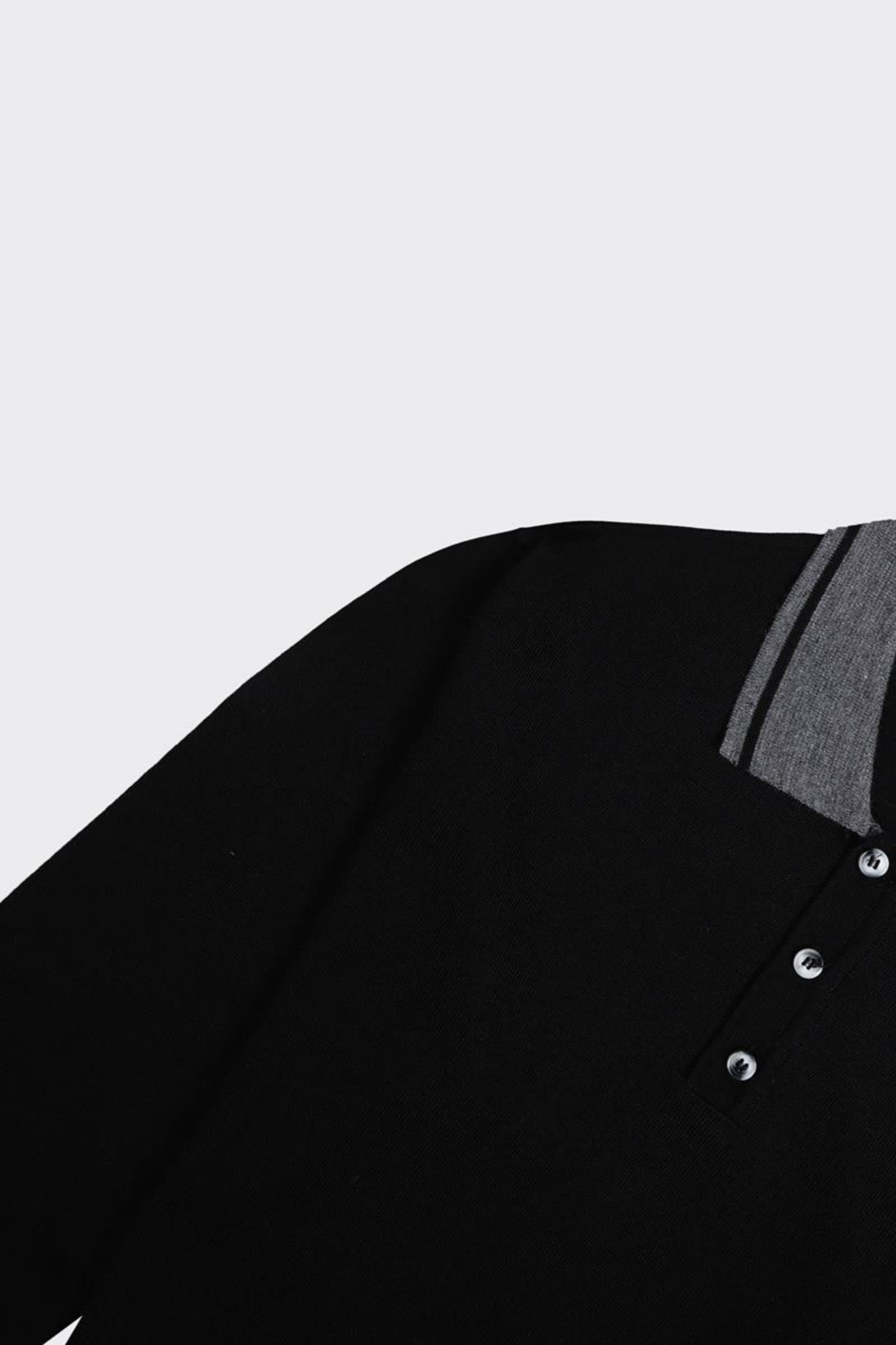 Erkek Düğmeli Polo Yaka Triko-KAX6703W