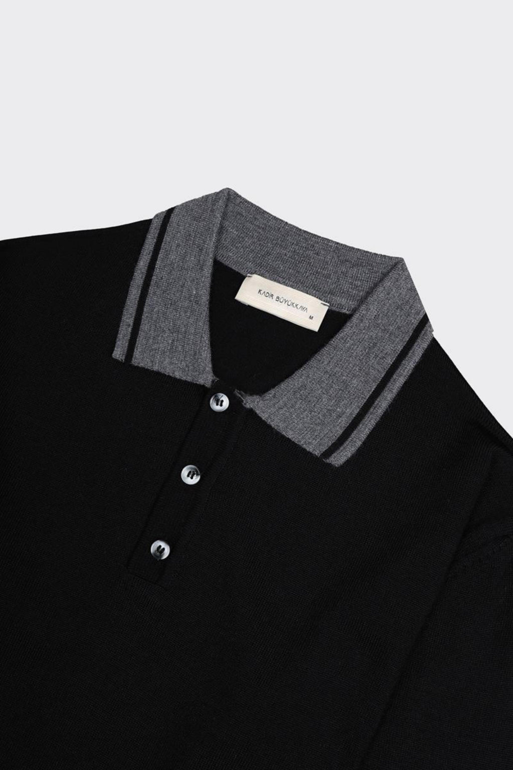 Erkek Düğmeli Polo Yaka Triko-KAX6703W